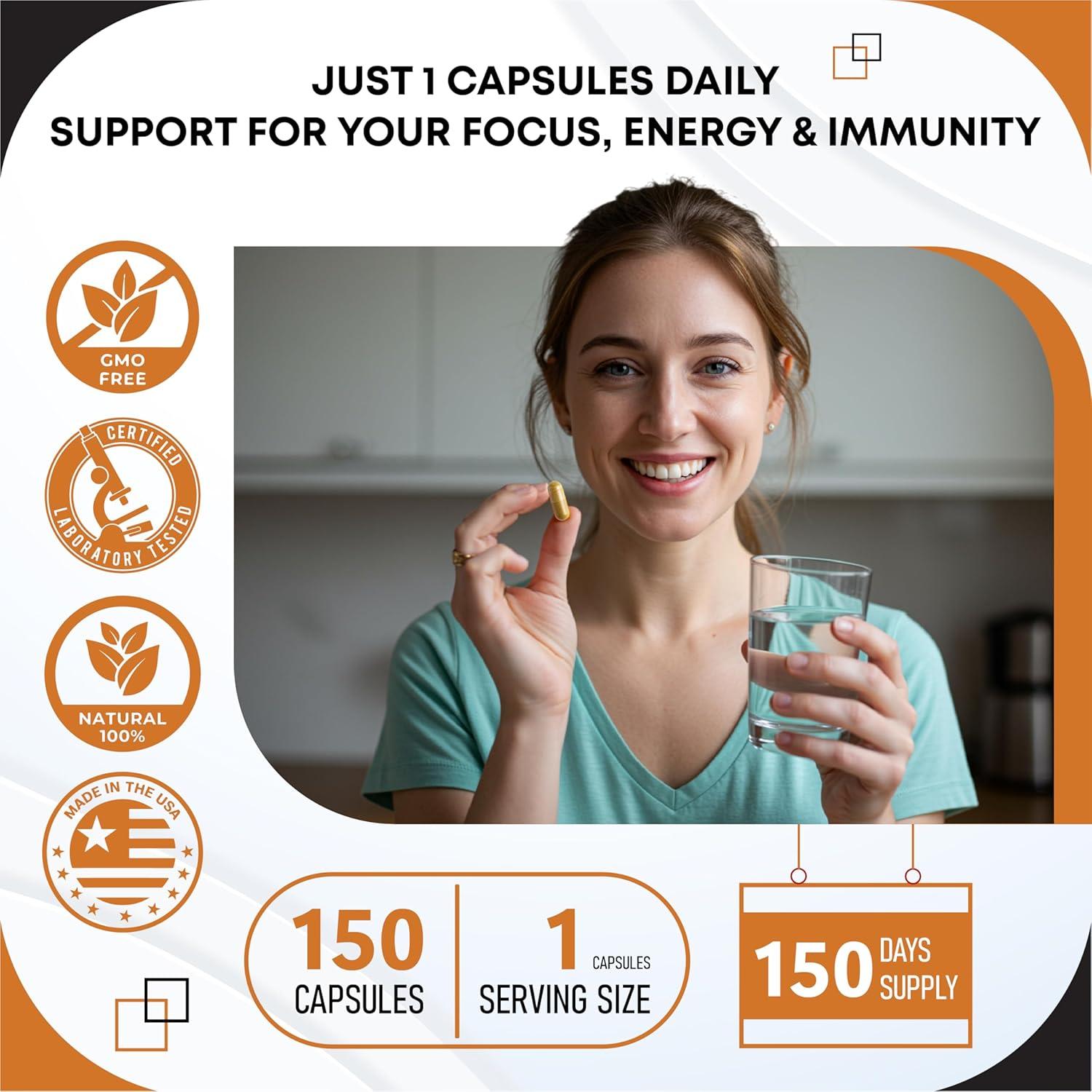 Suplemento Orgánico Gudomet 16 Hongos - 150 Cápsulas