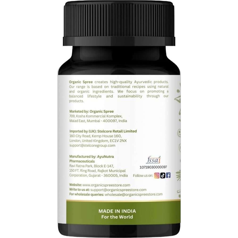 Tabletas Kaishor Guggulu Organic Spree - 120 Unidades - Ayurvédicas