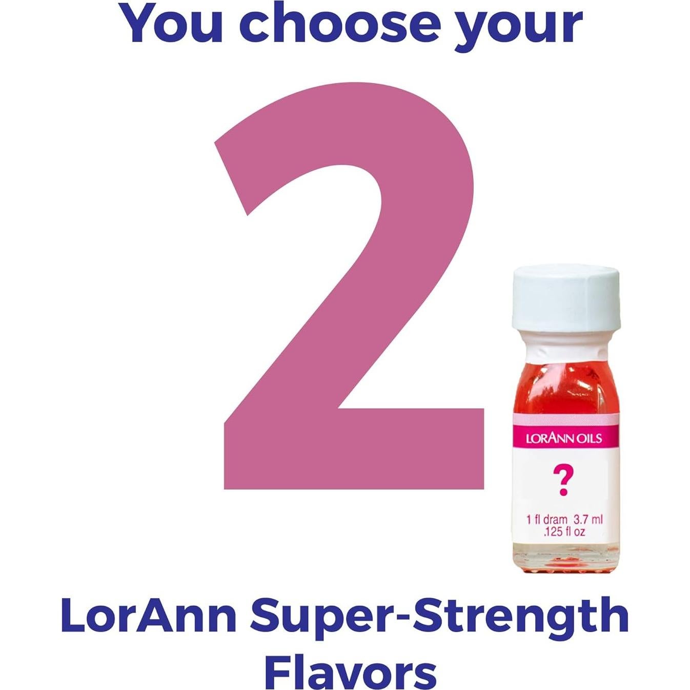 Sabores concentrados LorAnn - Paquete de 2 botellas 3.7ml