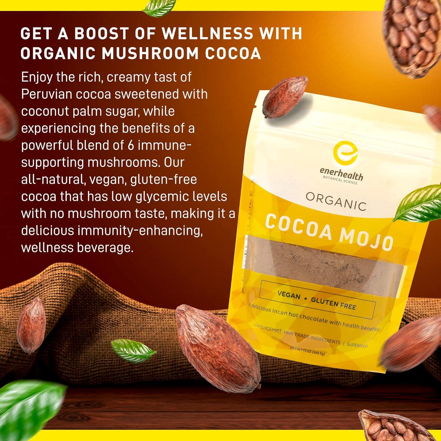 Cocoa Mojo Enerhealth - Chocolate Caliente Orgánico 340 g
