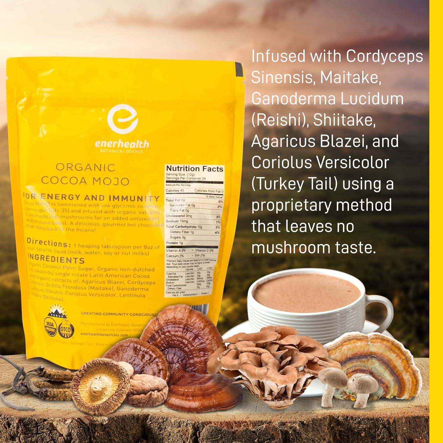 Cocoa Mojo Enerhealth - Chocolate Caliente Orgánico 340 g