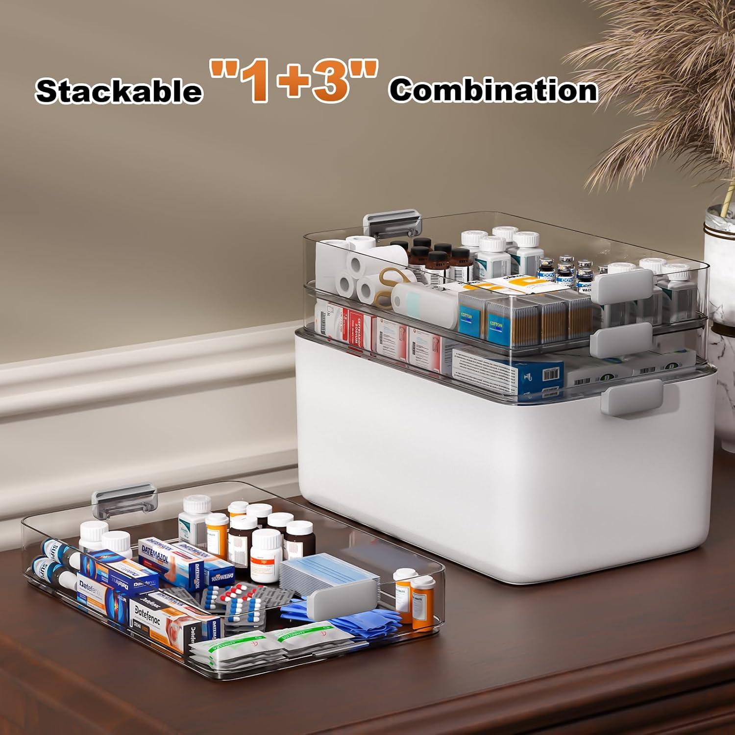 Caja de Almacenamiento de Medicina Funest 4 Niveles 22.86x32cm