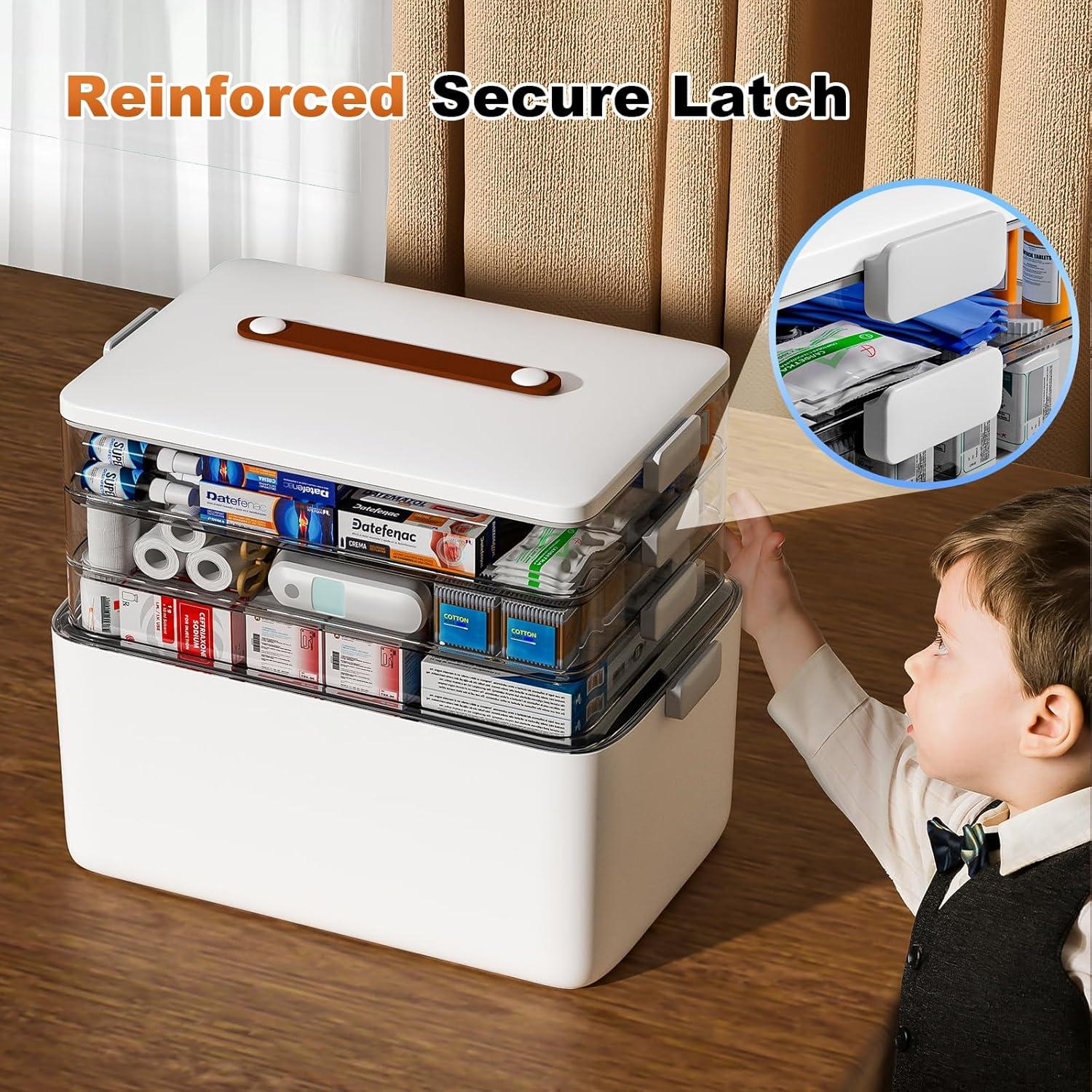 Caja de Almacenamiento de Medicina Funest 4 Niveles 22.86x32cm