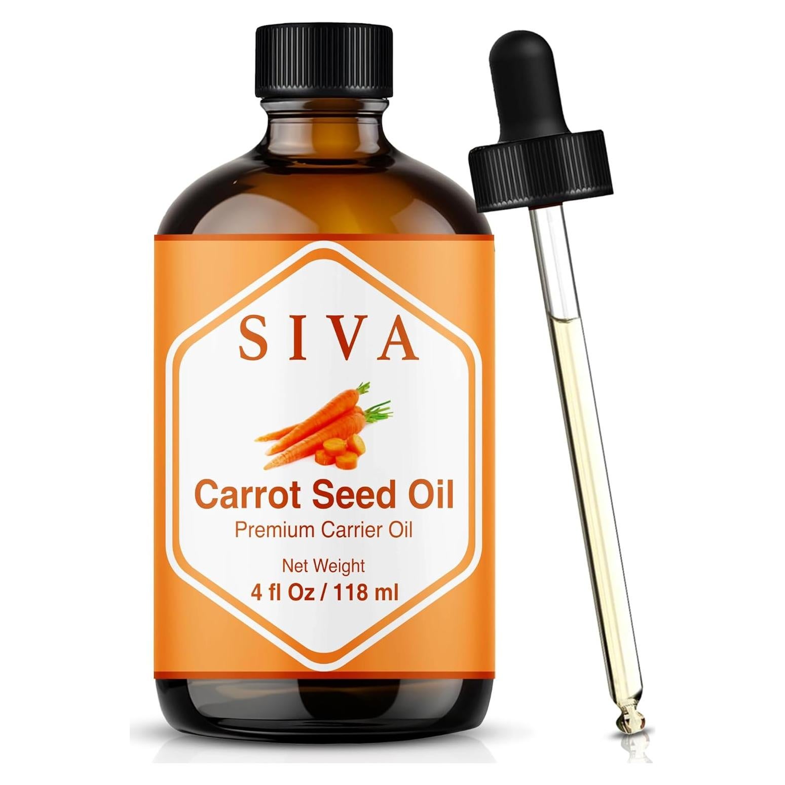 Aceite Portador SIVA de Semilla de Zanahoria 118ml - 100% Natural