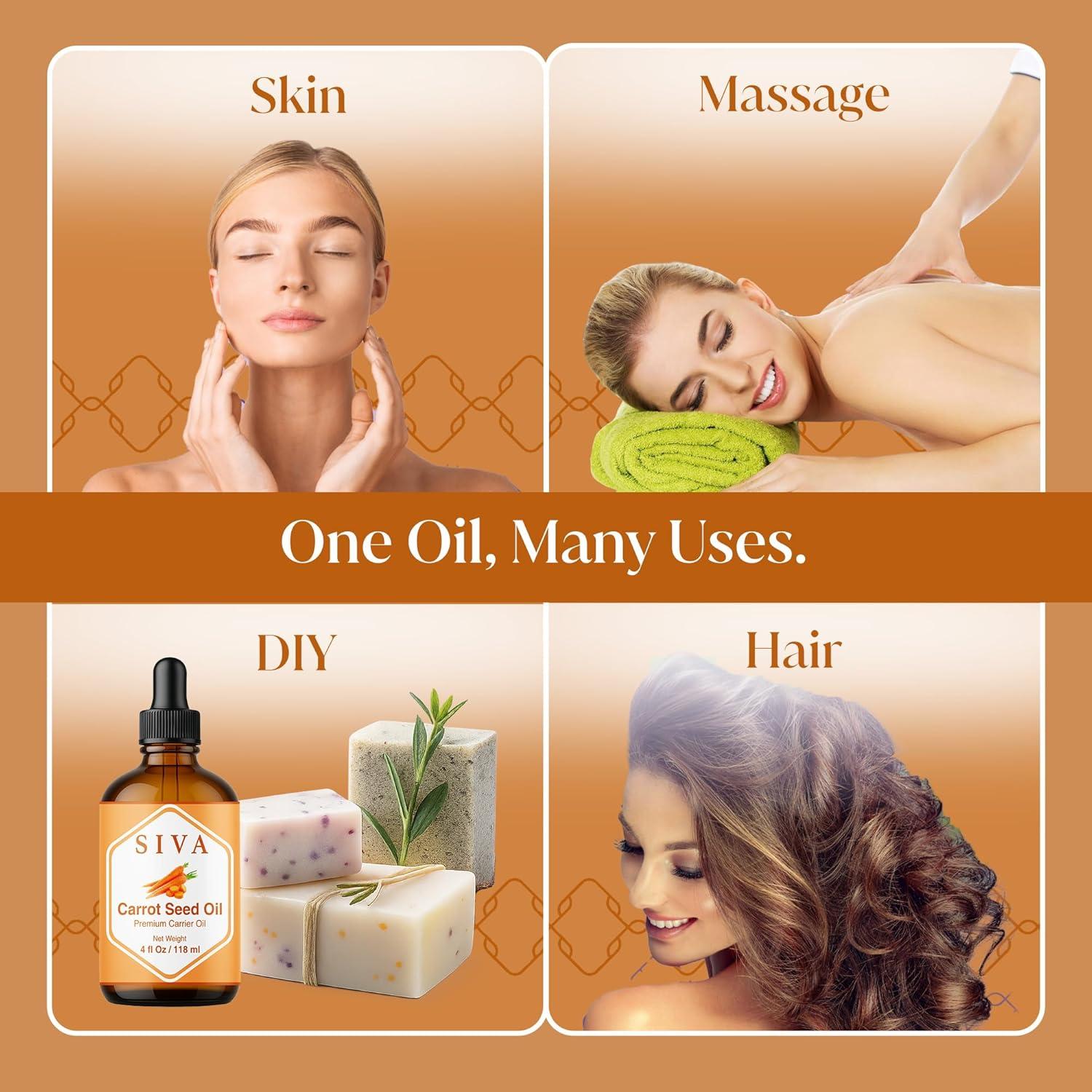 Aceite Portador SIVA de Semilla de Zanahoria 118ml - 100% Natural