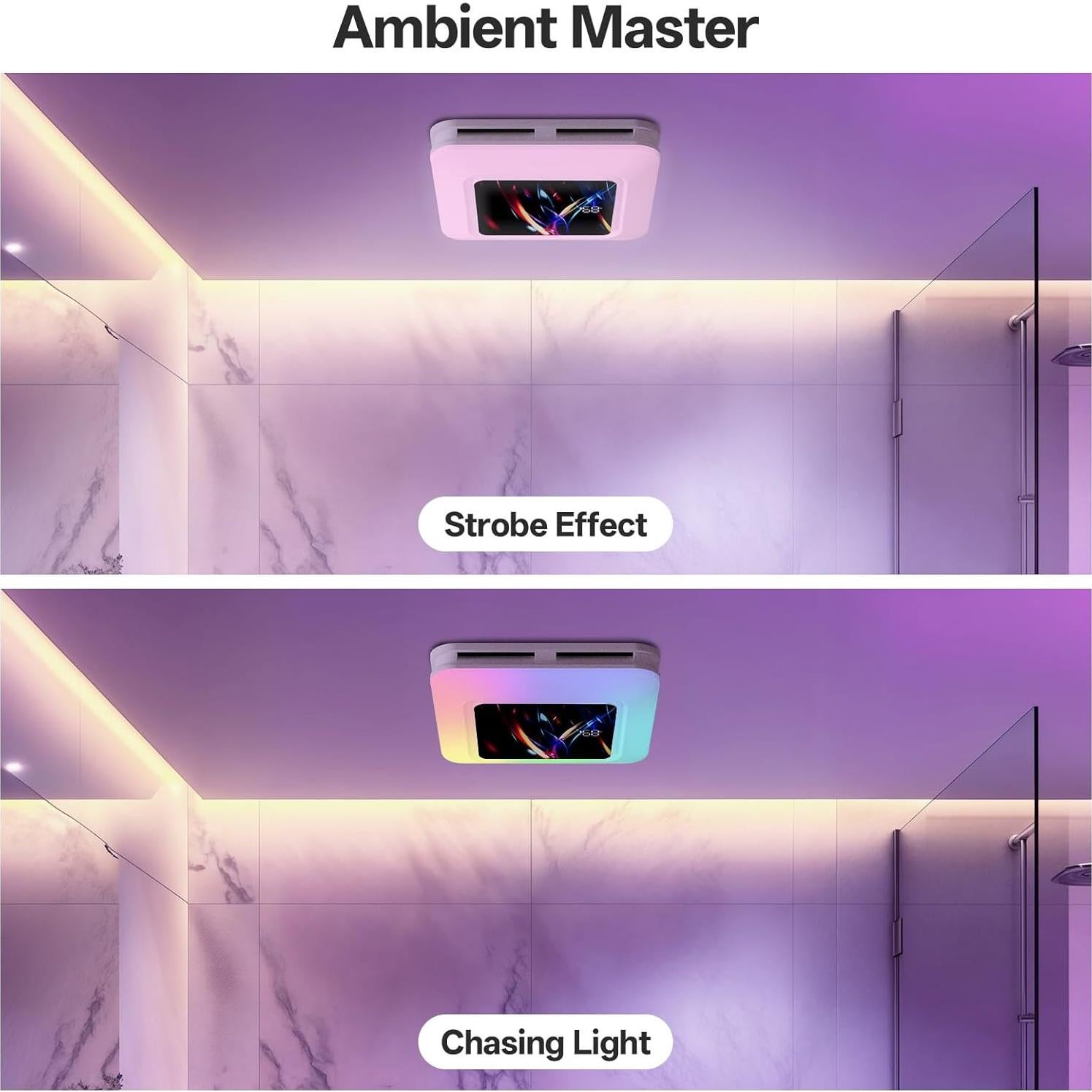 Ventilador de Baño RexTact FAN-SENSOR 230 CFM con Luz y Control Remoto