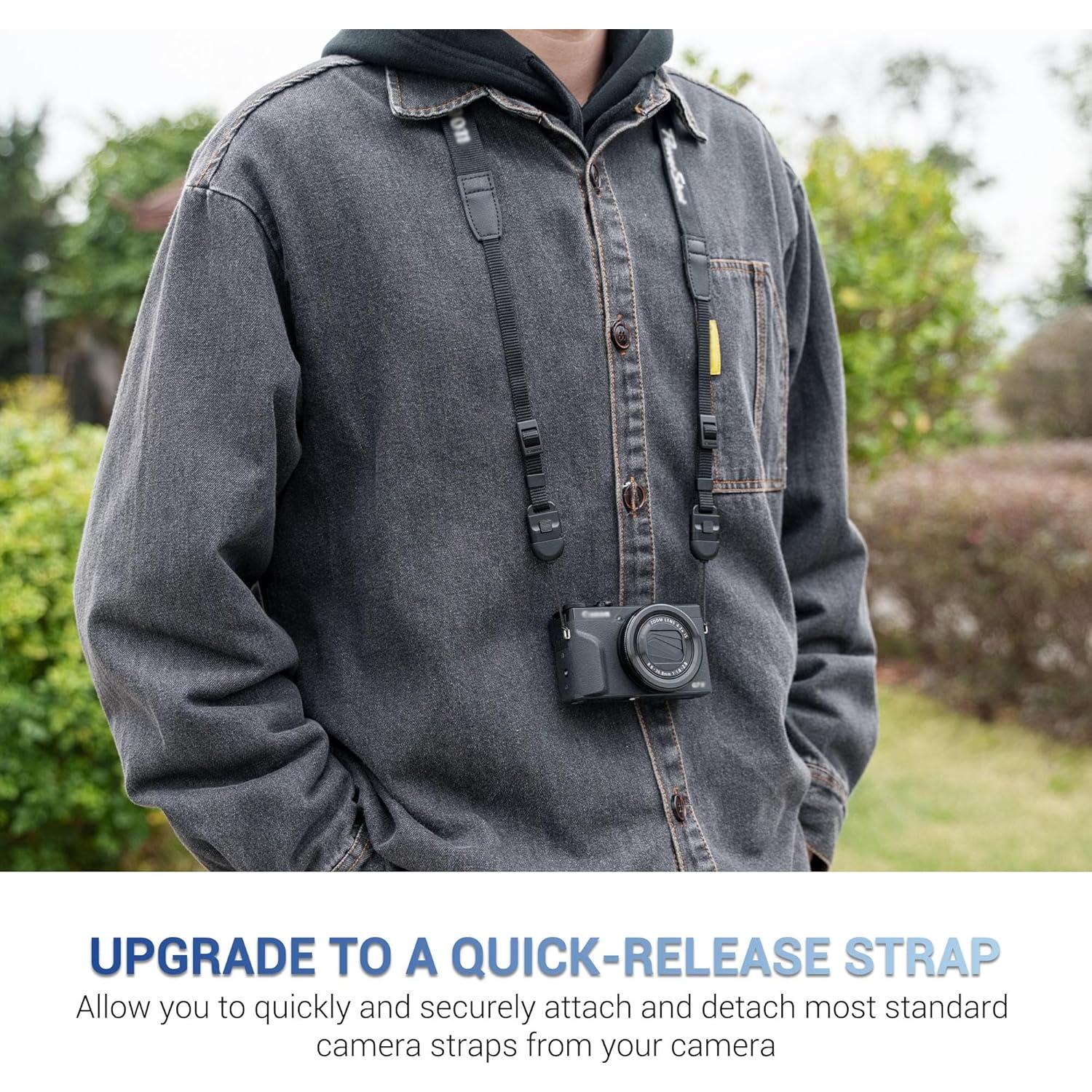 Correa de Cuello JJC para Cámara Compacta con Liberación Rápida