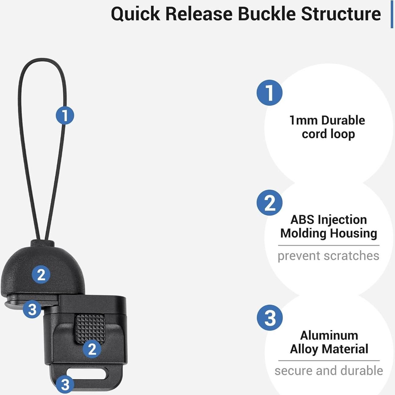 Correa de Cuello JJC para Cámara Compacta con Liberación Rápida