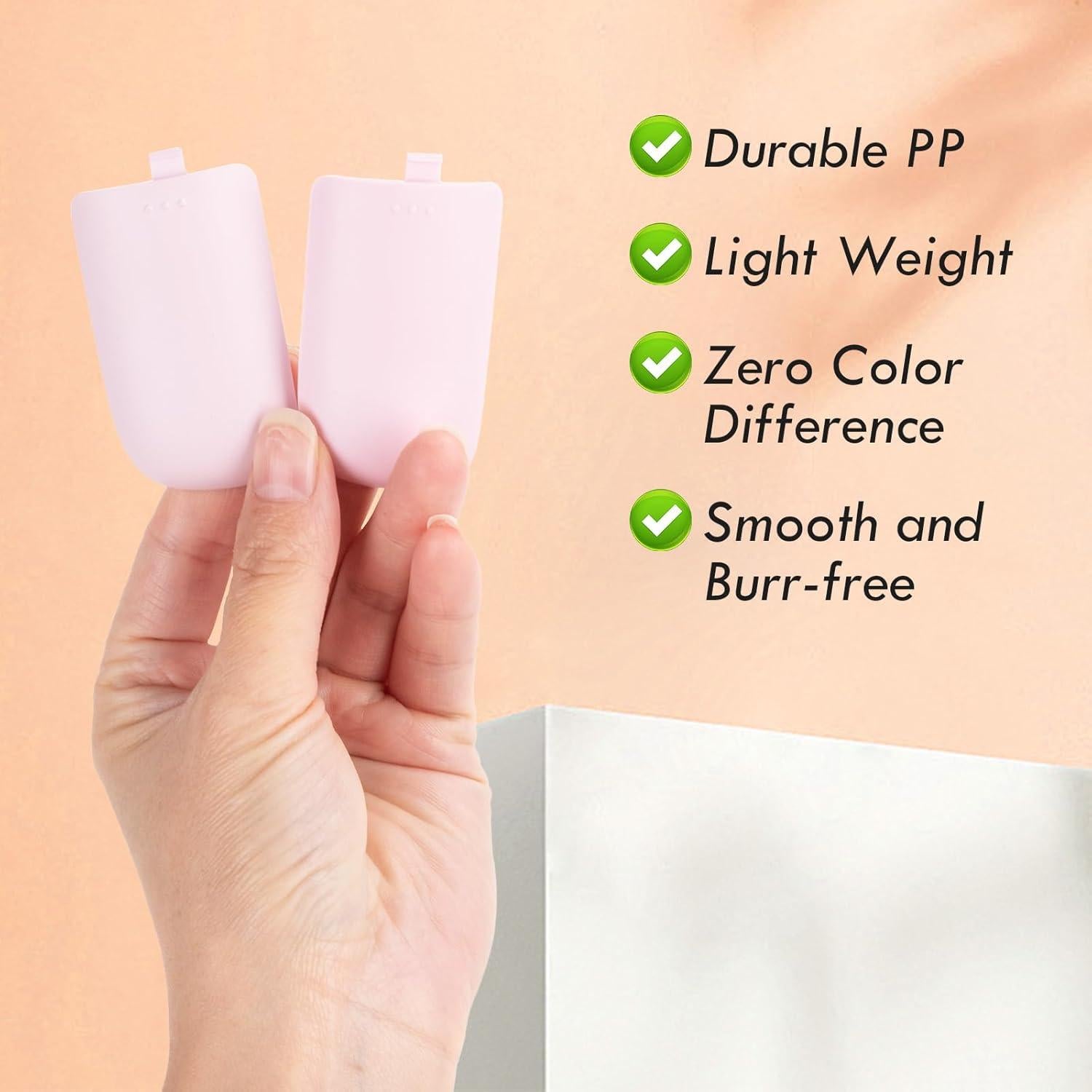 Paquete de 2 Cubiertas de Batería HIYQIN para Fujifilm Instax Mini 12 - Rosa Pálido