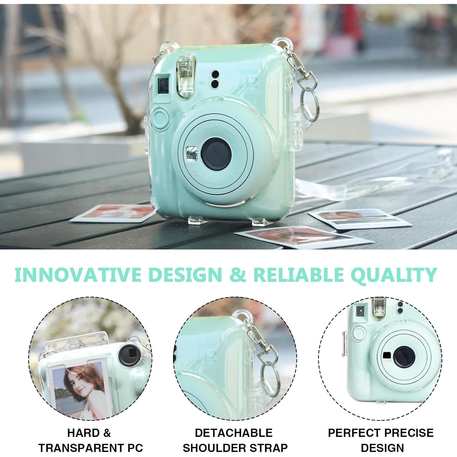 Funda Transparente CAIYOULE para Fujifilm Instax Mini 12