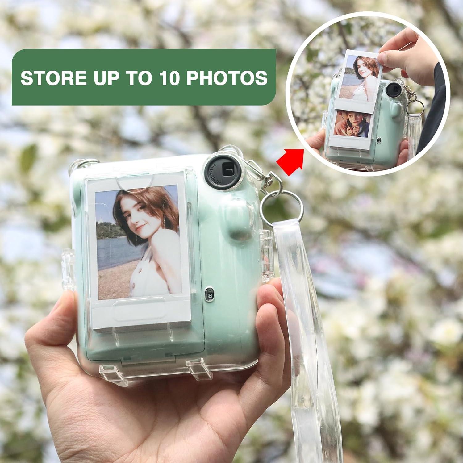 Funda Transparente CAIYOULE para Fujifilm Instax Mini 12
