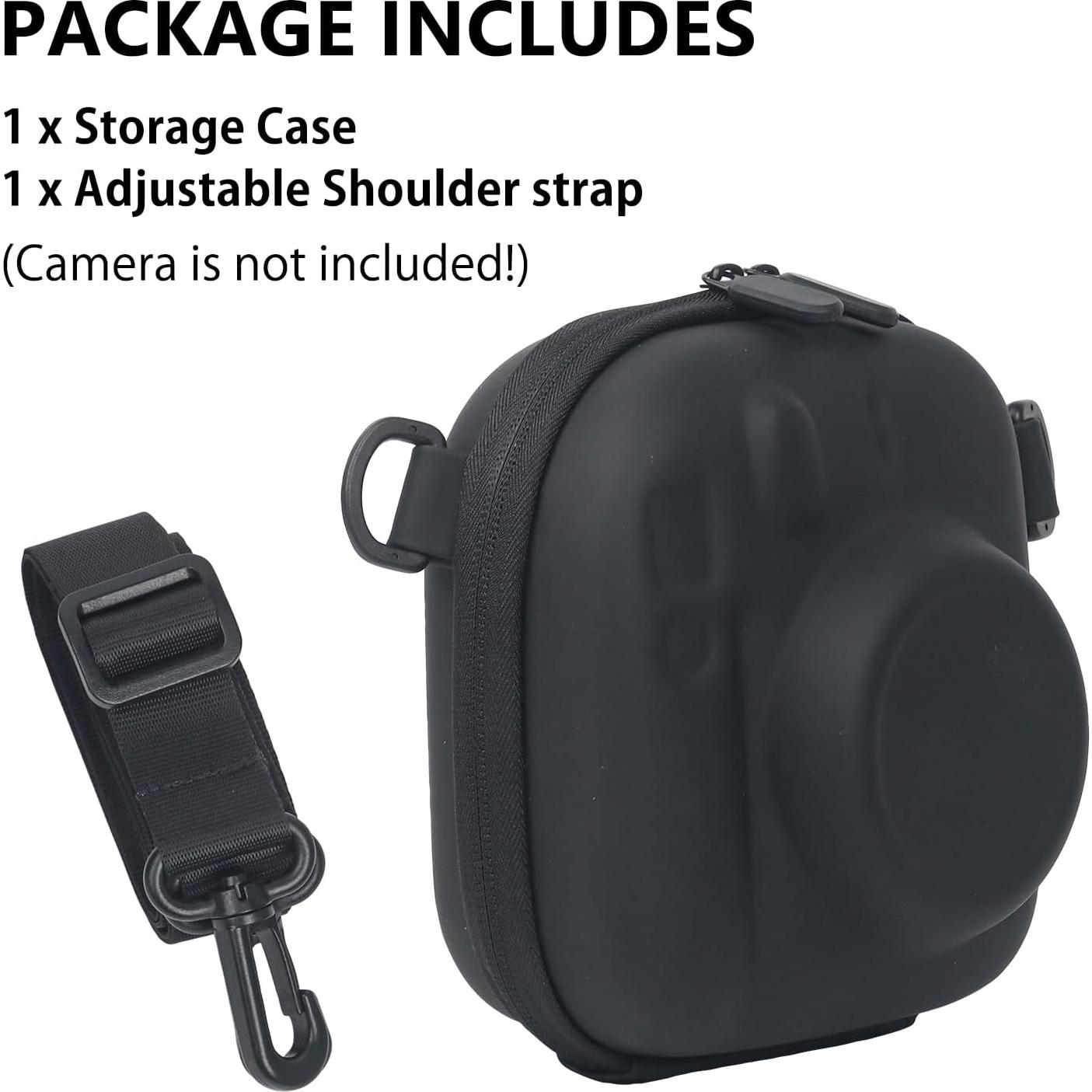 Funda de Almacenamiento Dura EVA para Fujifilm Instax Mini - Negra