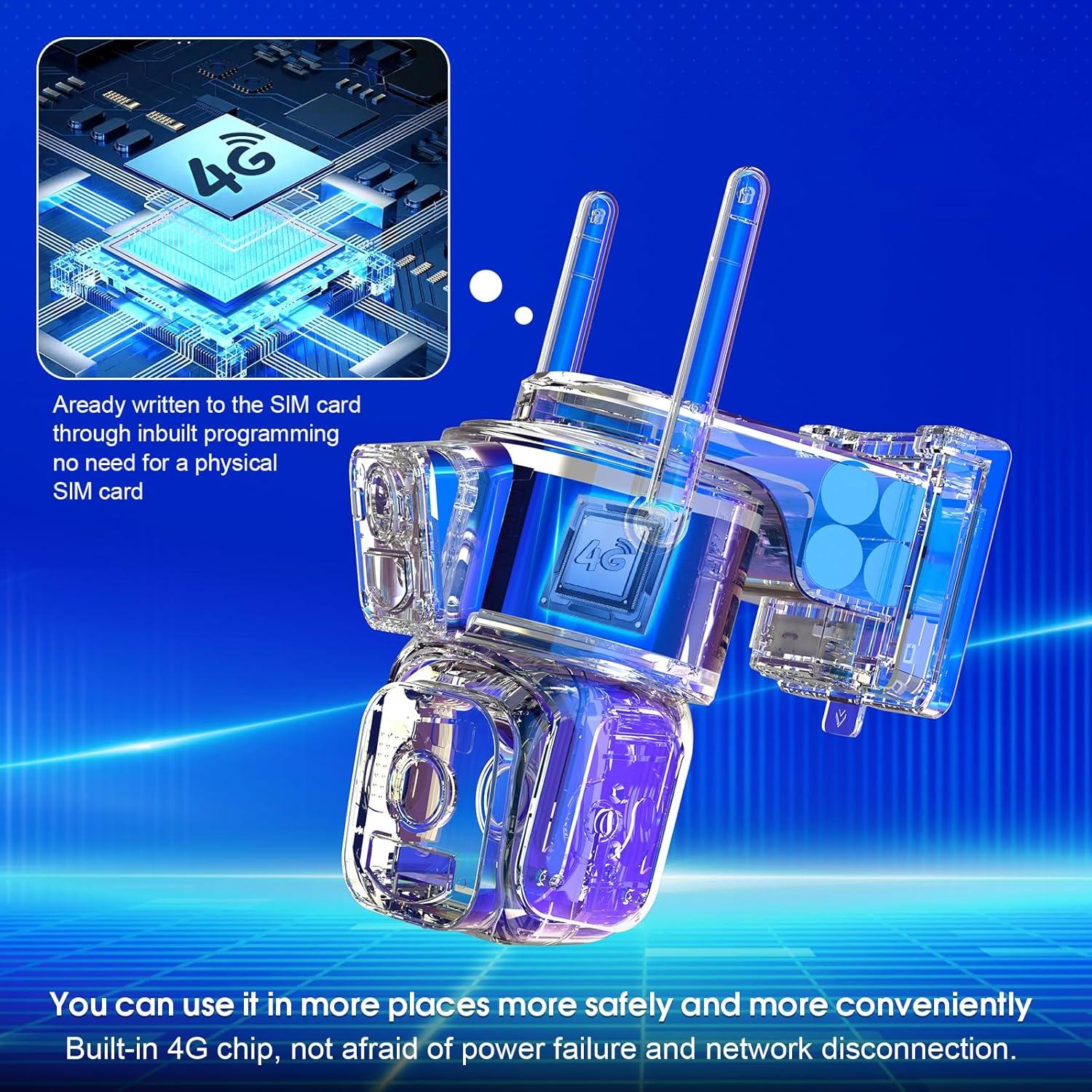 Cámara de Seguridad Solar Inalámbrica COOHILIGH DS2 2K con Doble Lente