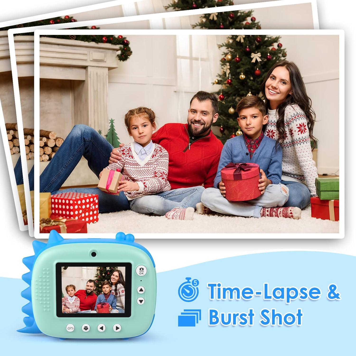 Cámara Instantánea para Niños HiMont KC03 Azul 48MP 2.5K