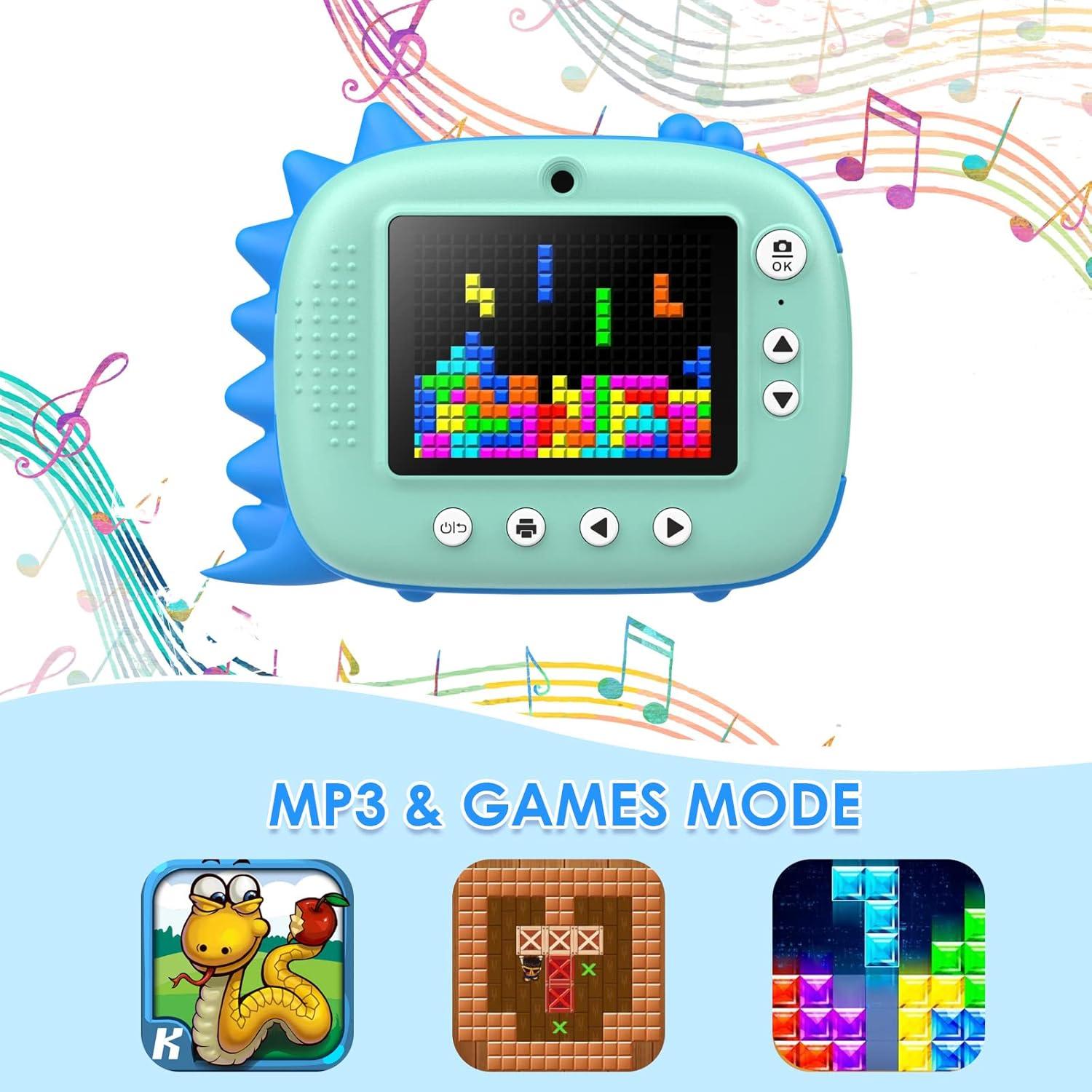 Cámara Instantánea para Niños HiMont KC03 Azul 48MP 2.5K