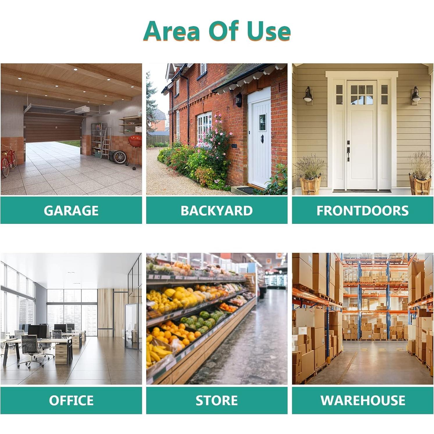 Cámara Falsa WALI TC-W2, 2 Paquetes, Interior y Exterior, LED