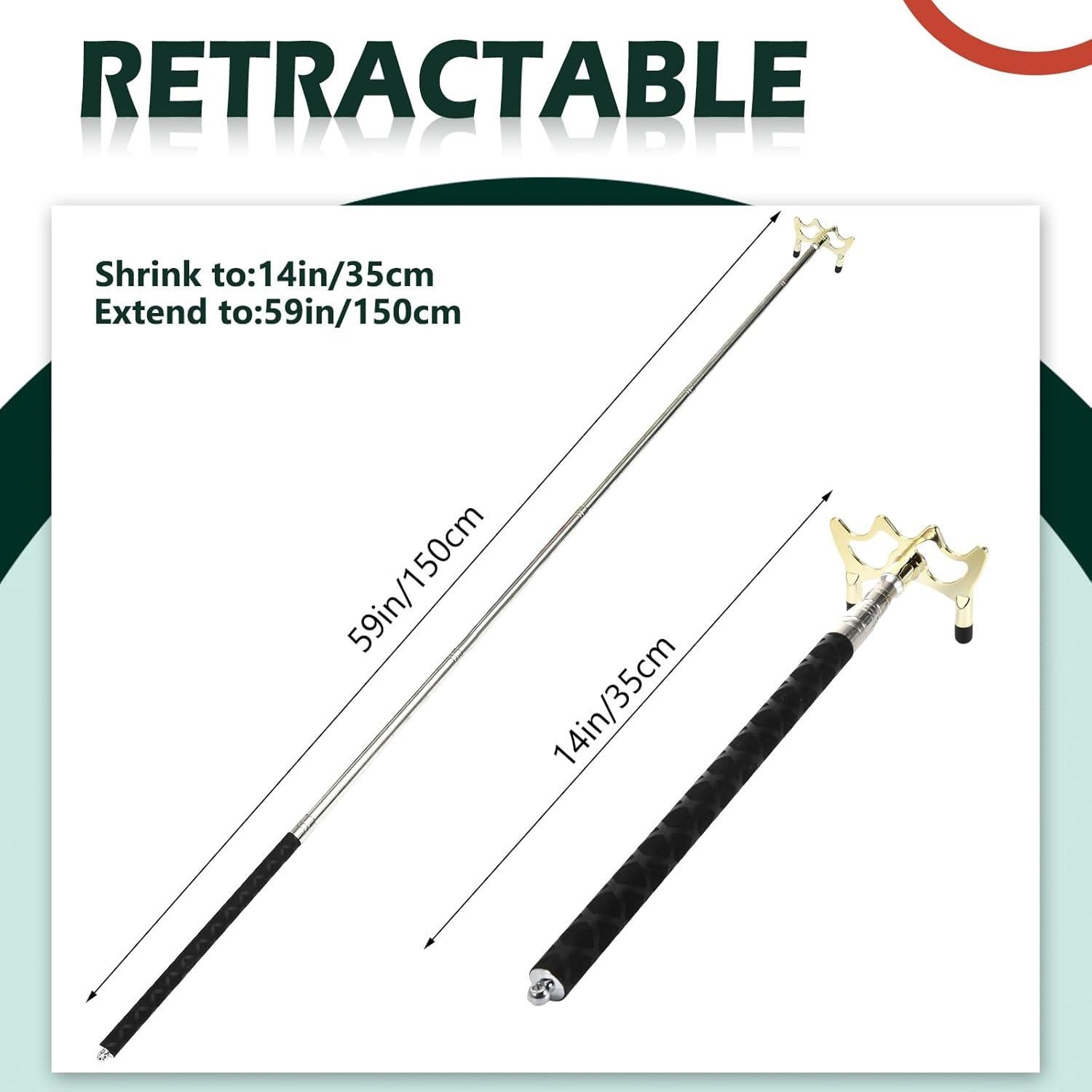 Soporte de Billar Retráctil Skylety con Cabeza de Latón