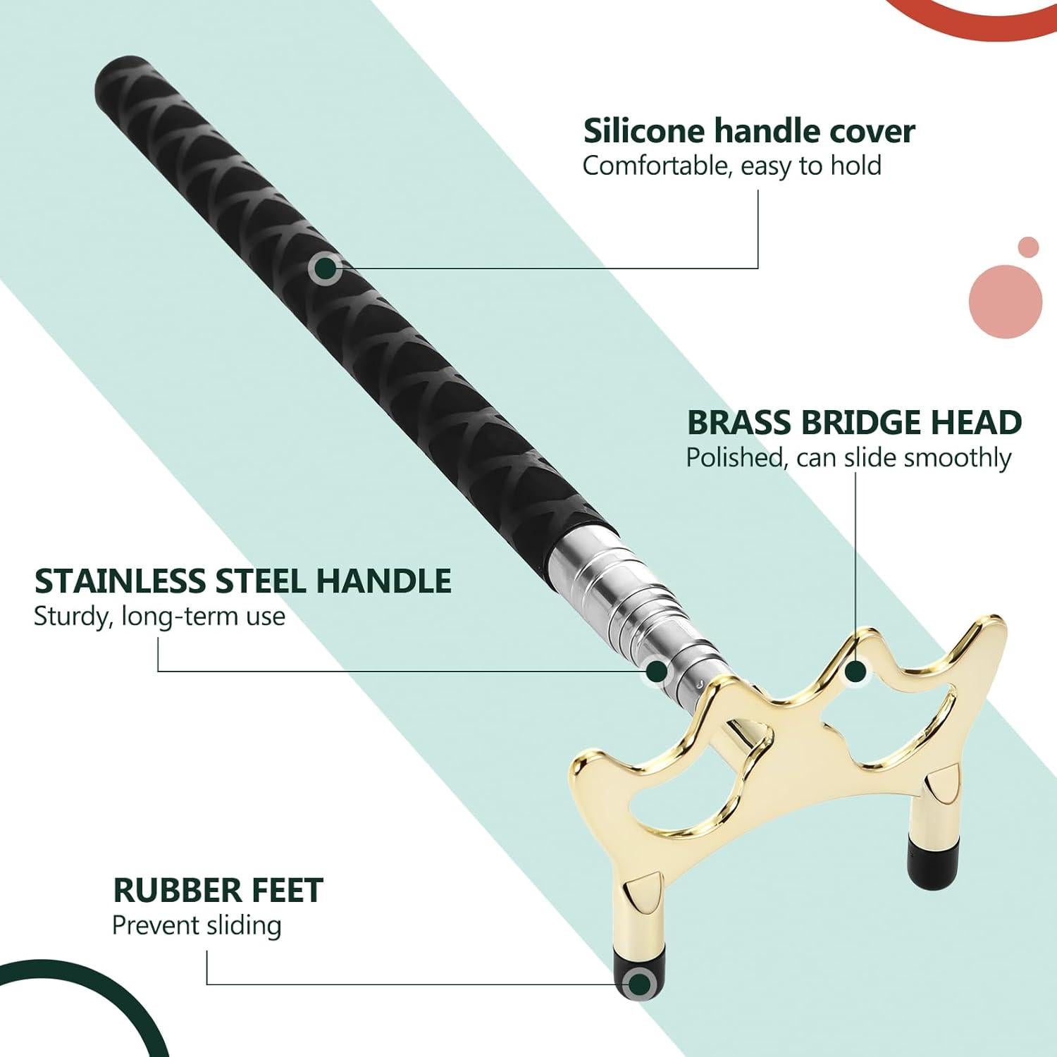 Soporte de Billar Retráctil Skylety con Cabeza de Latón