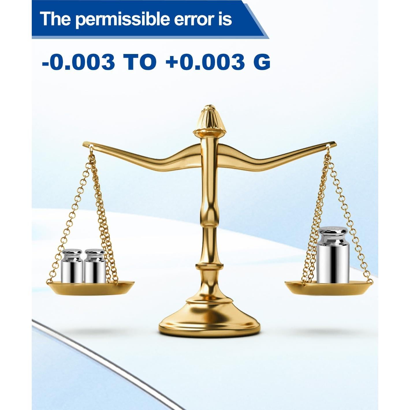Pesas de Calibración UCEC 500g Acero Inoxidable Alta Precisión