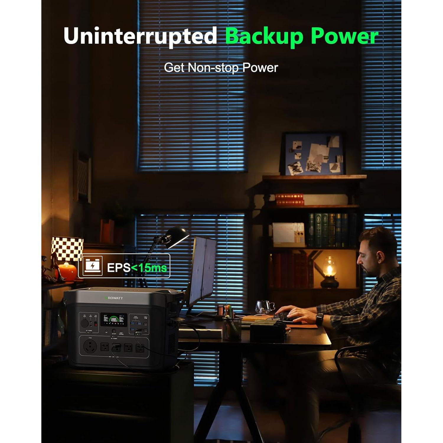 Generador Solar GROWATT INFINITY 2000 PRO 2048Wh 2400W