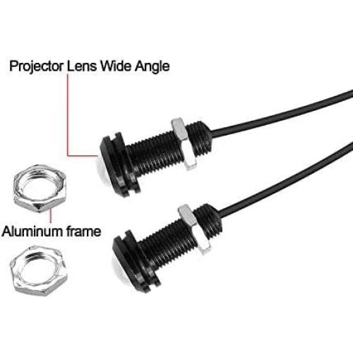 Bombillas LED Ojo de Águila LEADTOPS 10Pcs 18mm 12V Azul