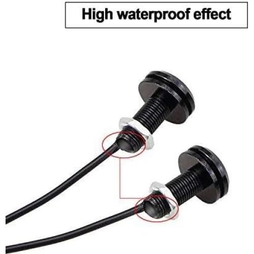 Bombillas LED Ojo de Águila LEADTOPS 10Pcs 18mm 12V Azul