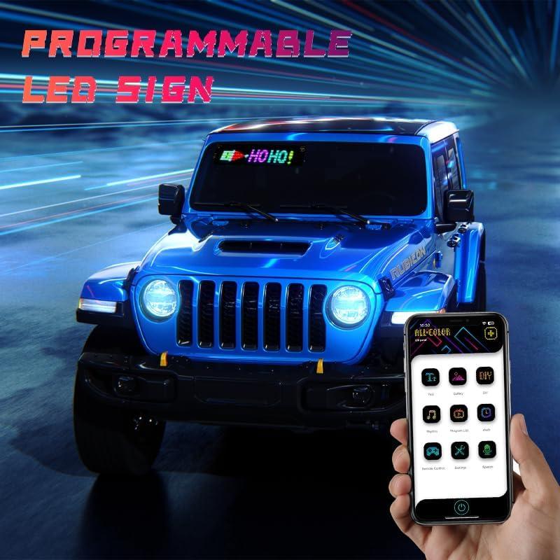 Ojos Demoníacos LED VNHLOVO para Parabrisas de Camión 37.4x9.2cm