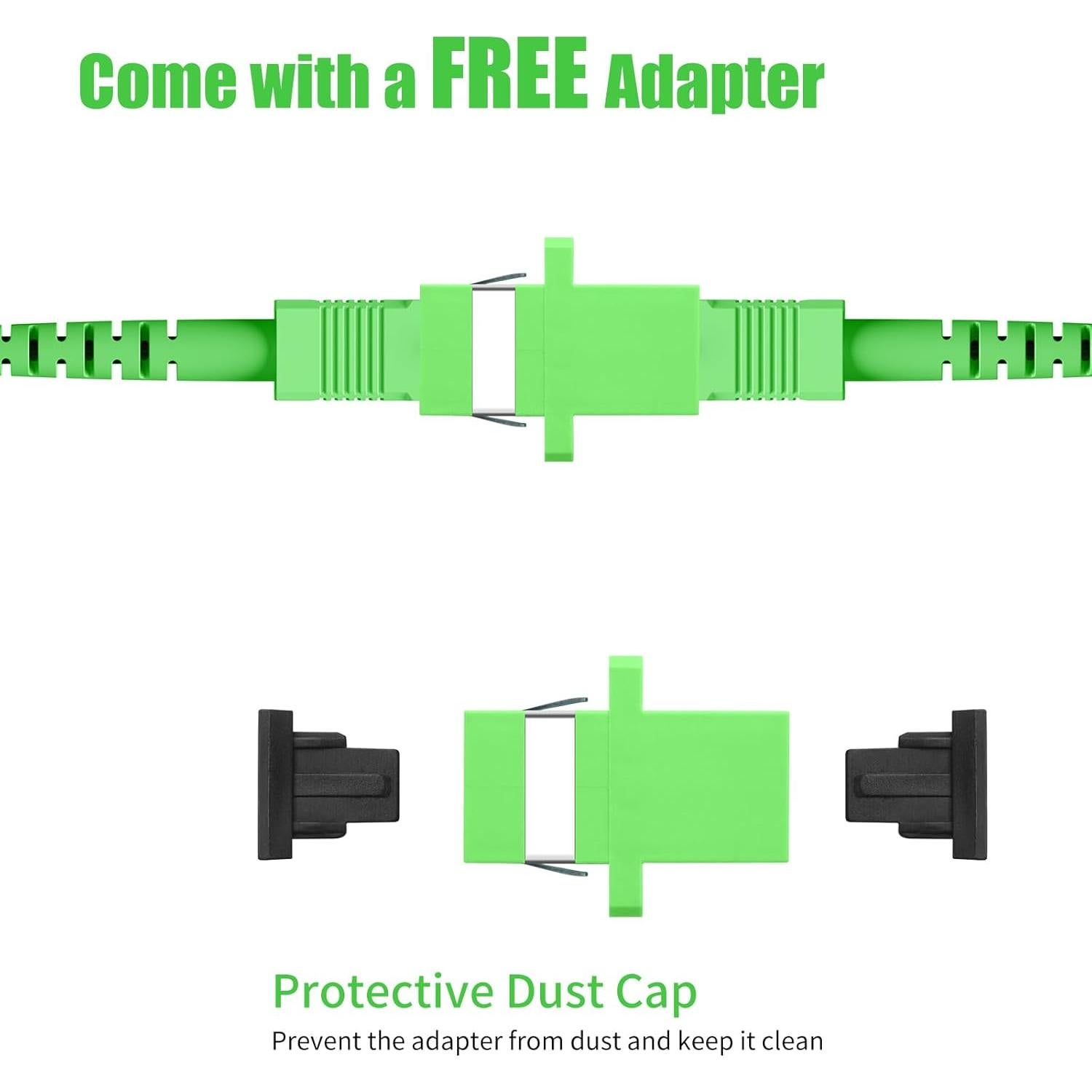 Cable de Fibra Óptica Fibergaga SC/APC 3M Exterior Blindado