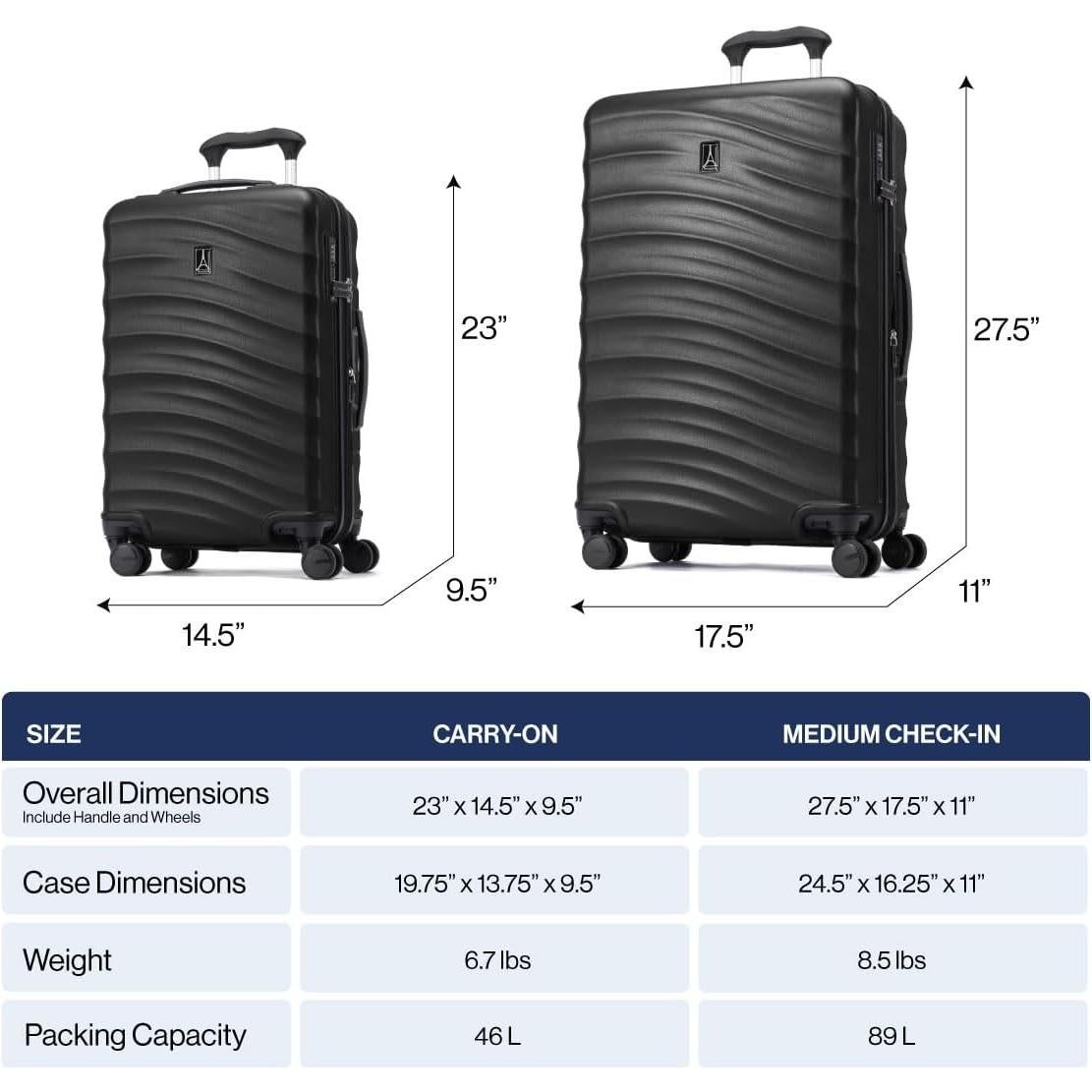 Juego de 2 Maletas Duras Expandibles Travelpro Maxlite Air V2