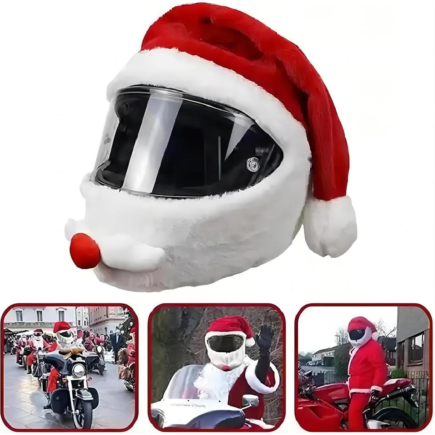 Cubierta de Casco de Motocicleta LKV Santa Navidad Unisex