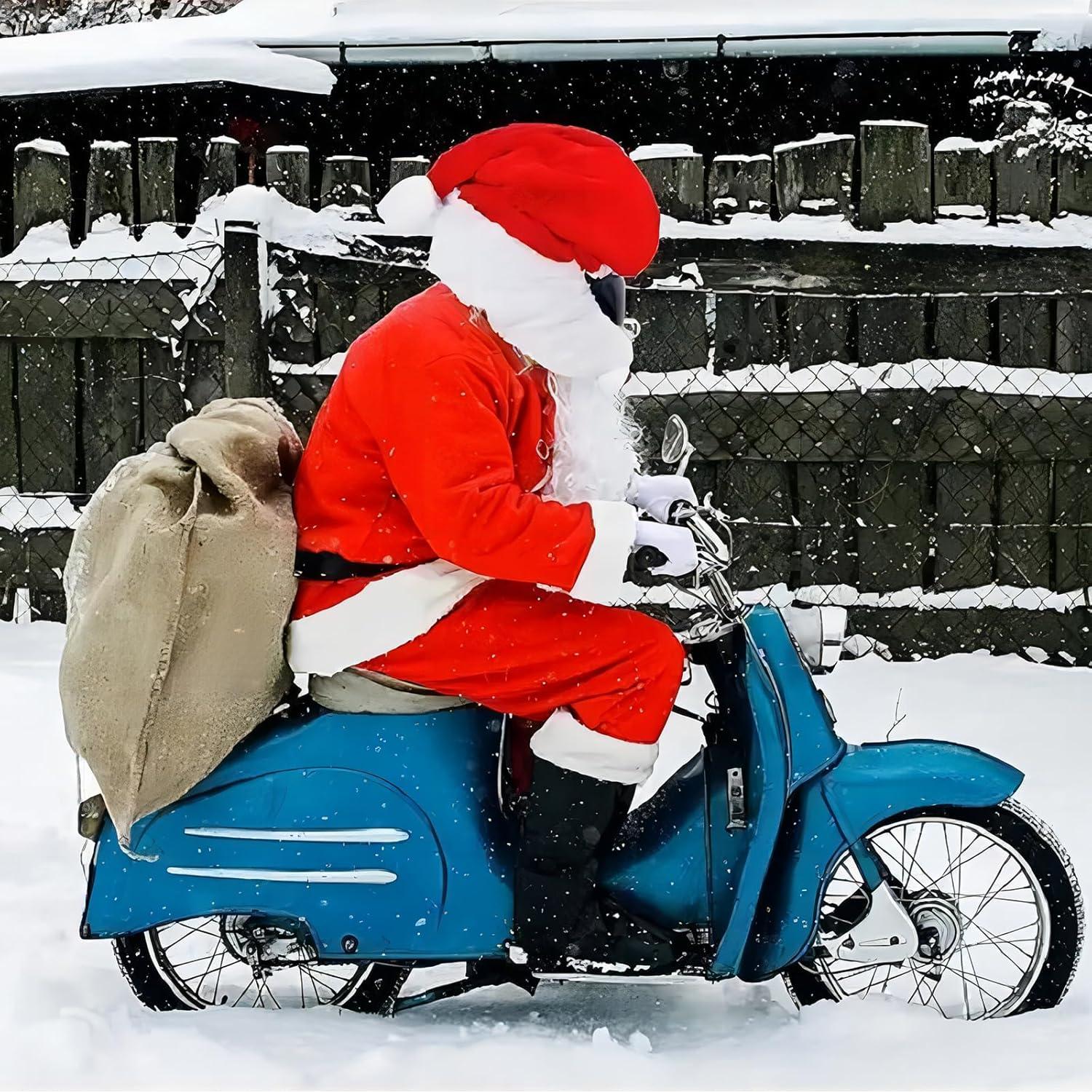 Cubierta de Casco de Motocicleta LKV Santa Navidad Unisex