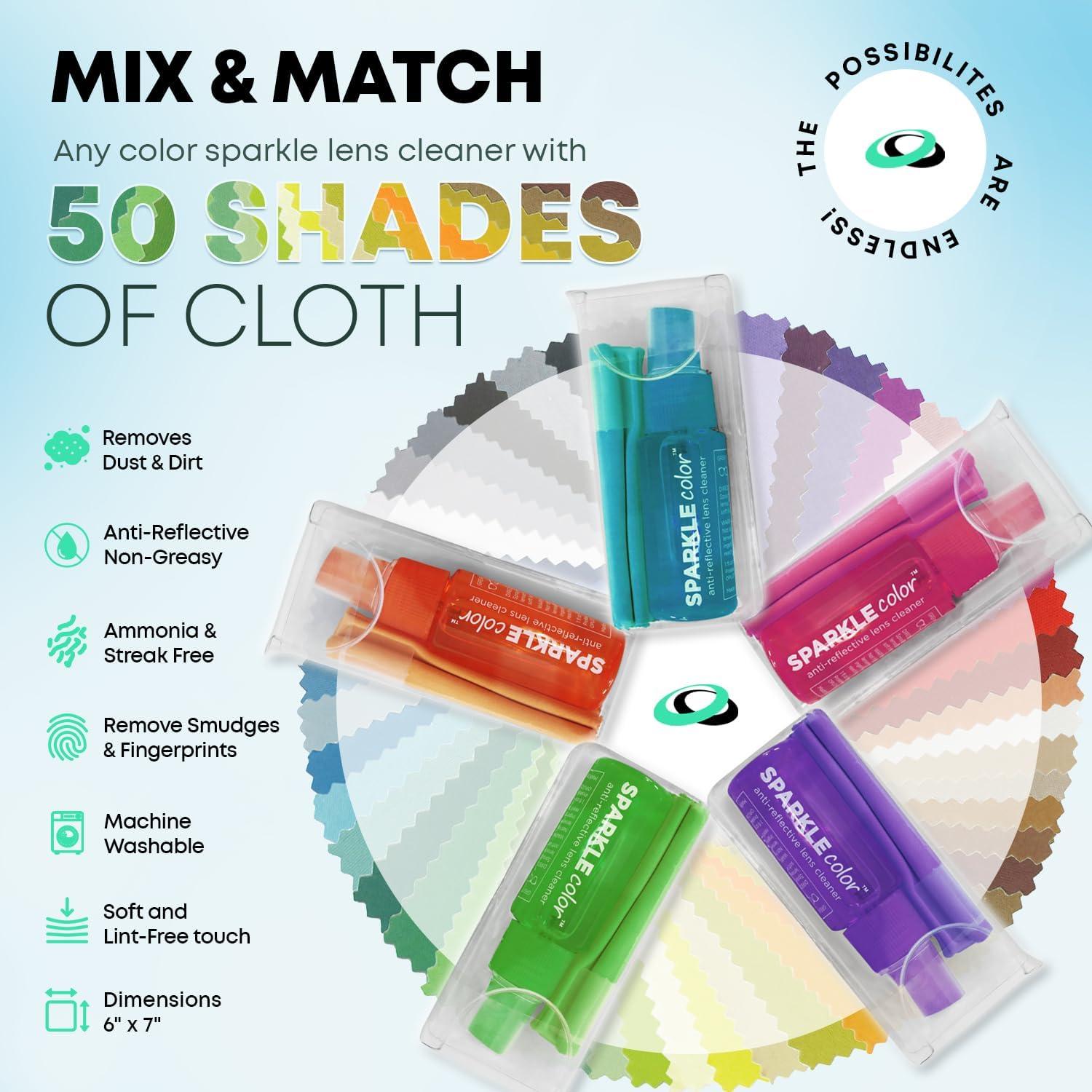 Kit de limpieza de lentes OPTIPAK con 4 botellas y paños