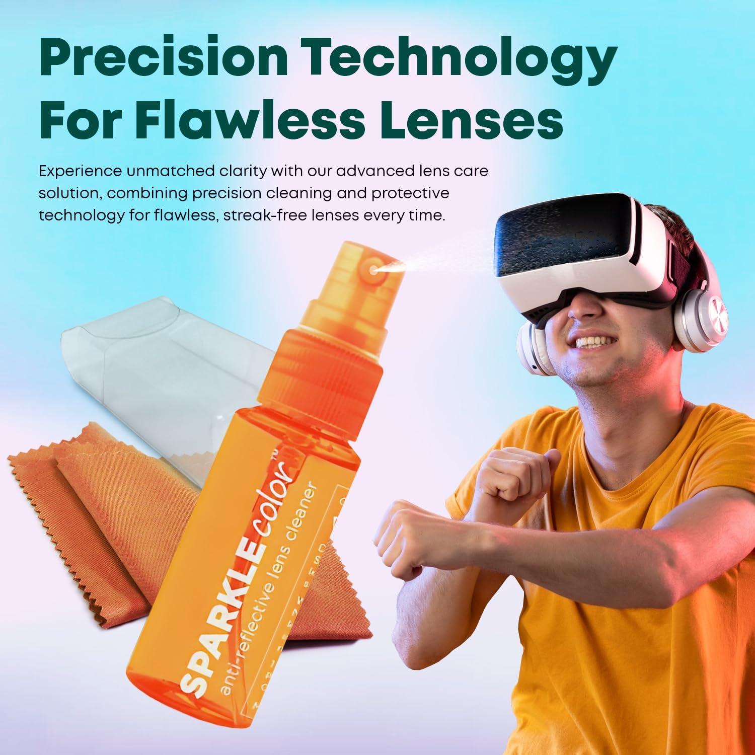 Kit de limpieza de lentes OPTIPAK con 4 botellas y paños