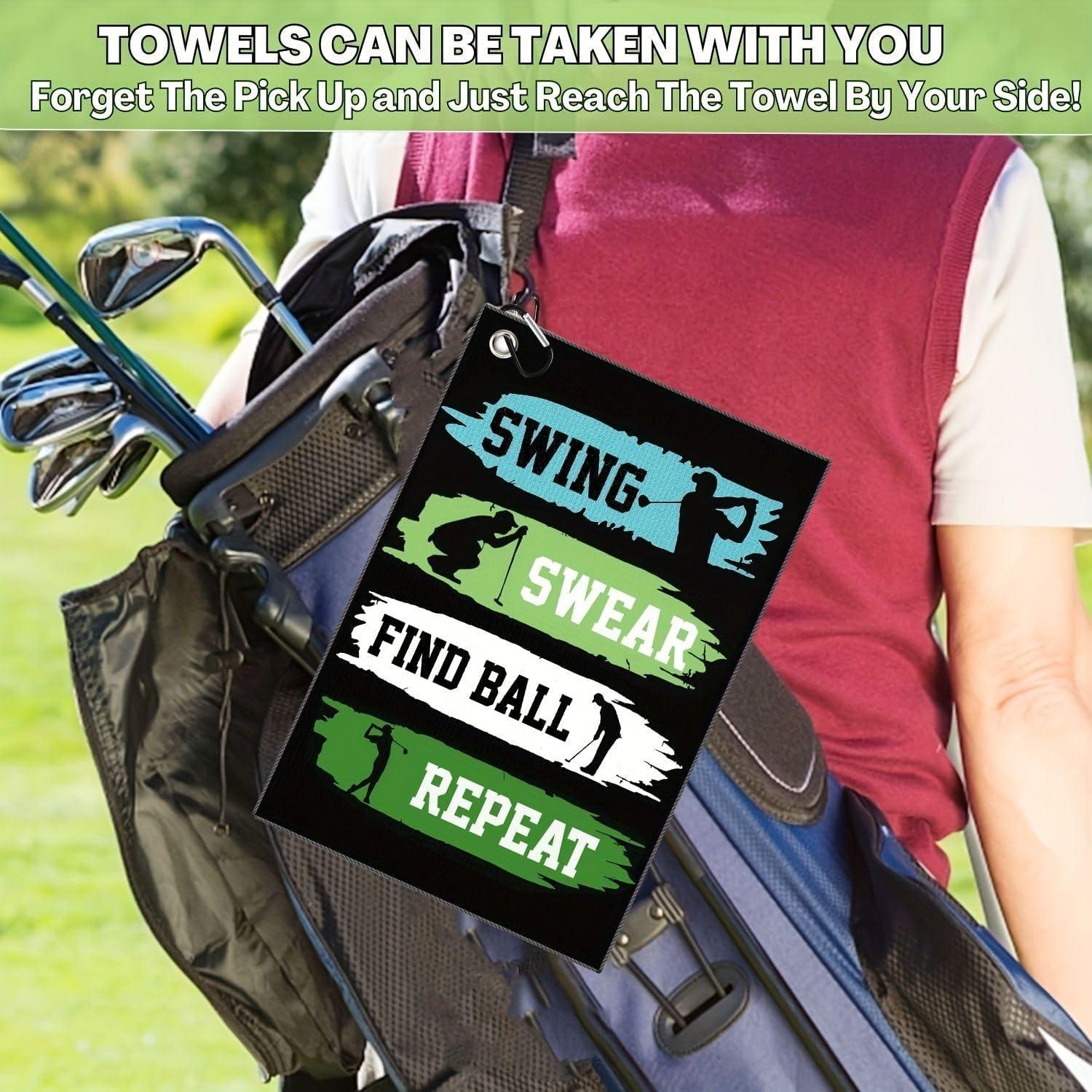 Toalla de Golf Aikiprety Microfibra 40x60cm con Clip