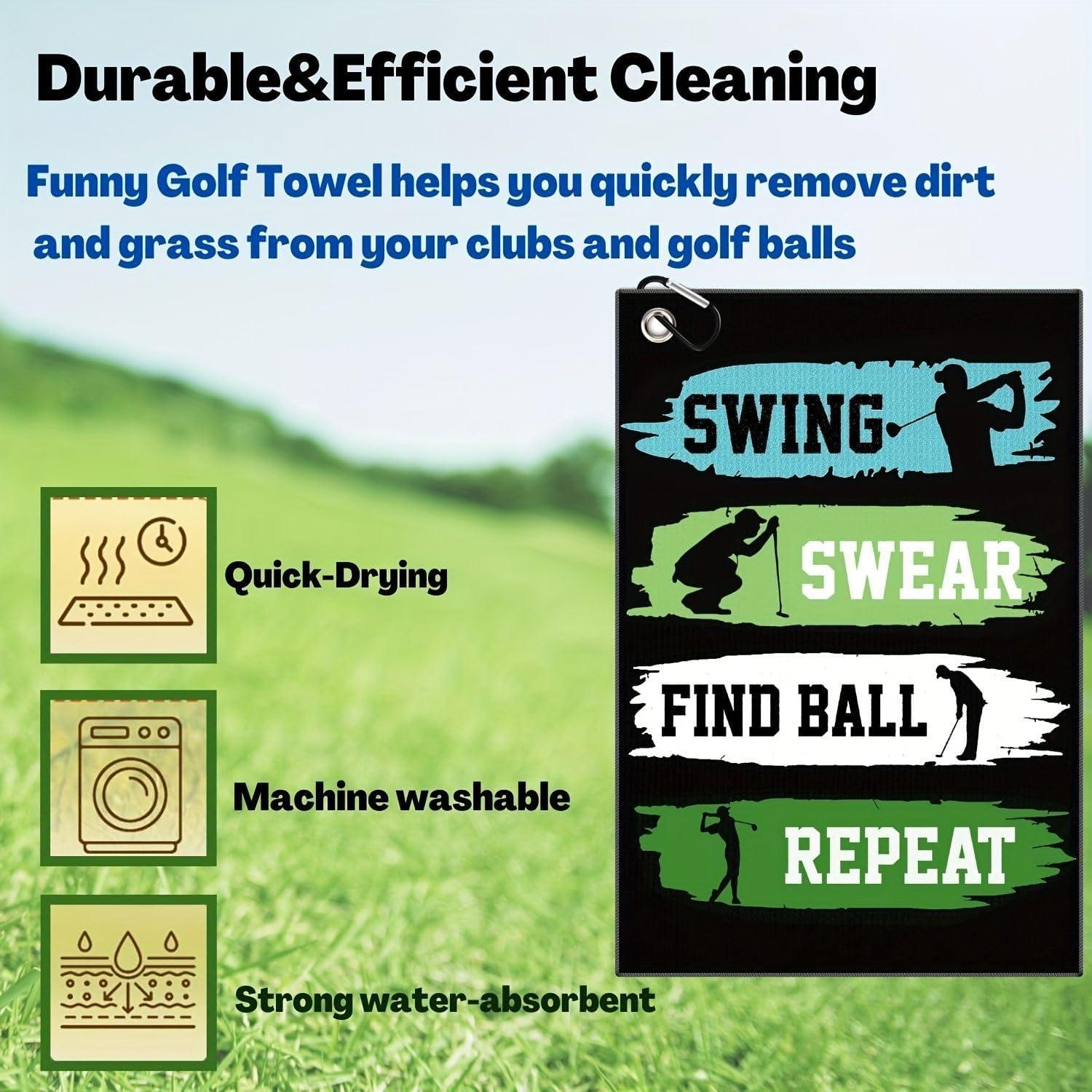 Toalla de Golf Aikiprety Microfibra 40x60cm con Clip