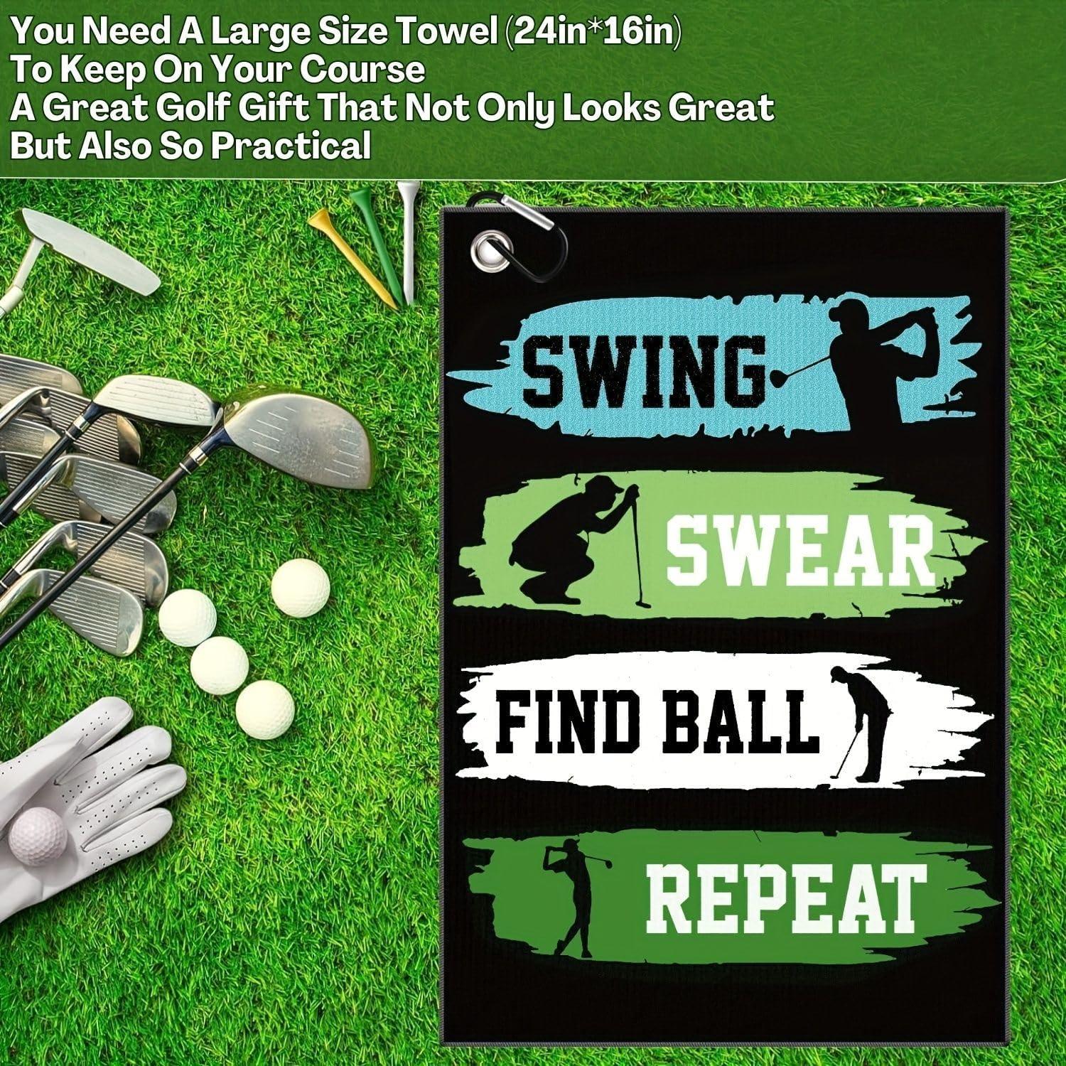 Toalla de Golf Aikiprety Microfibra 40x60cm con Clip