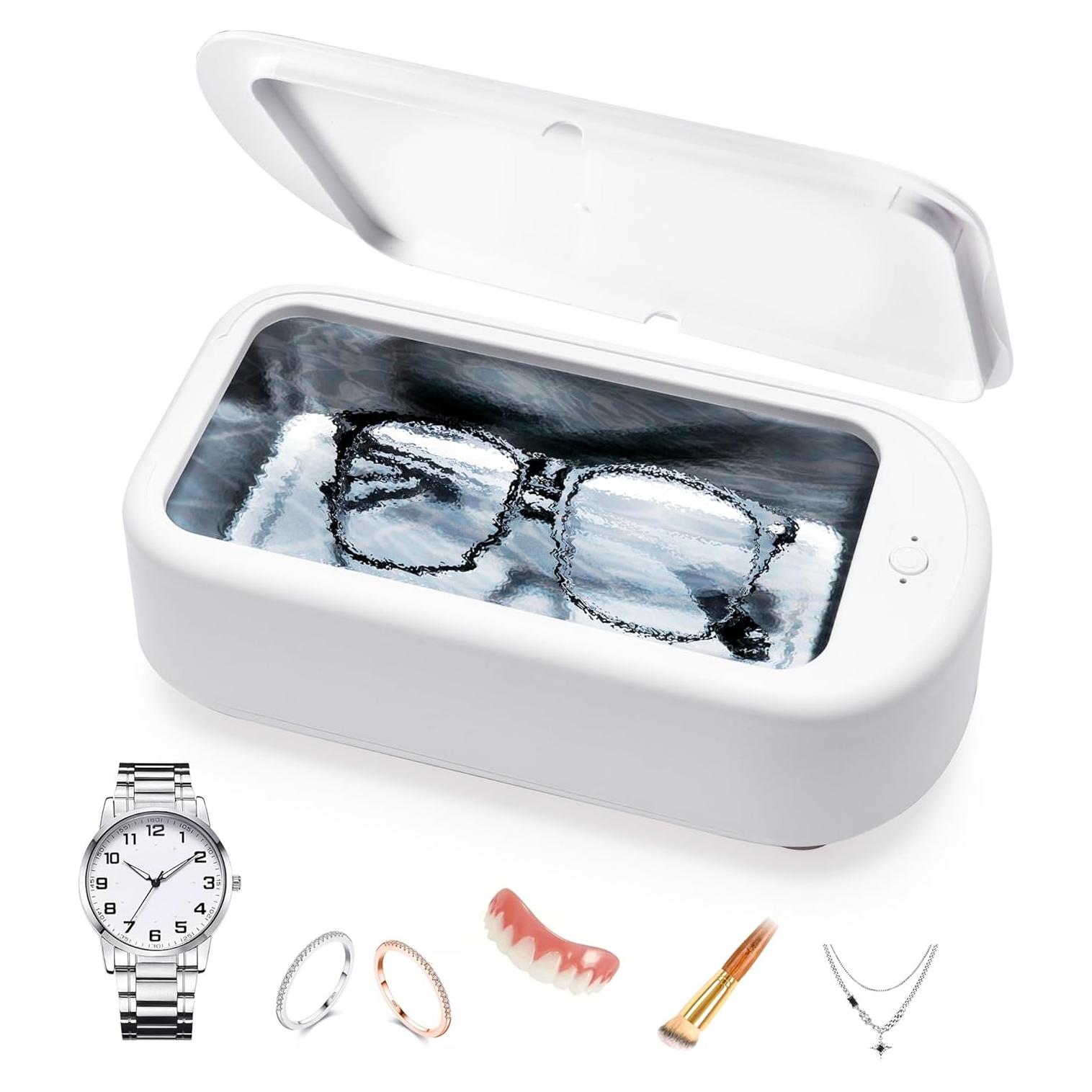 Limpiadora Ultrasónica de Joyas FEISEDY 600ml 48kHz