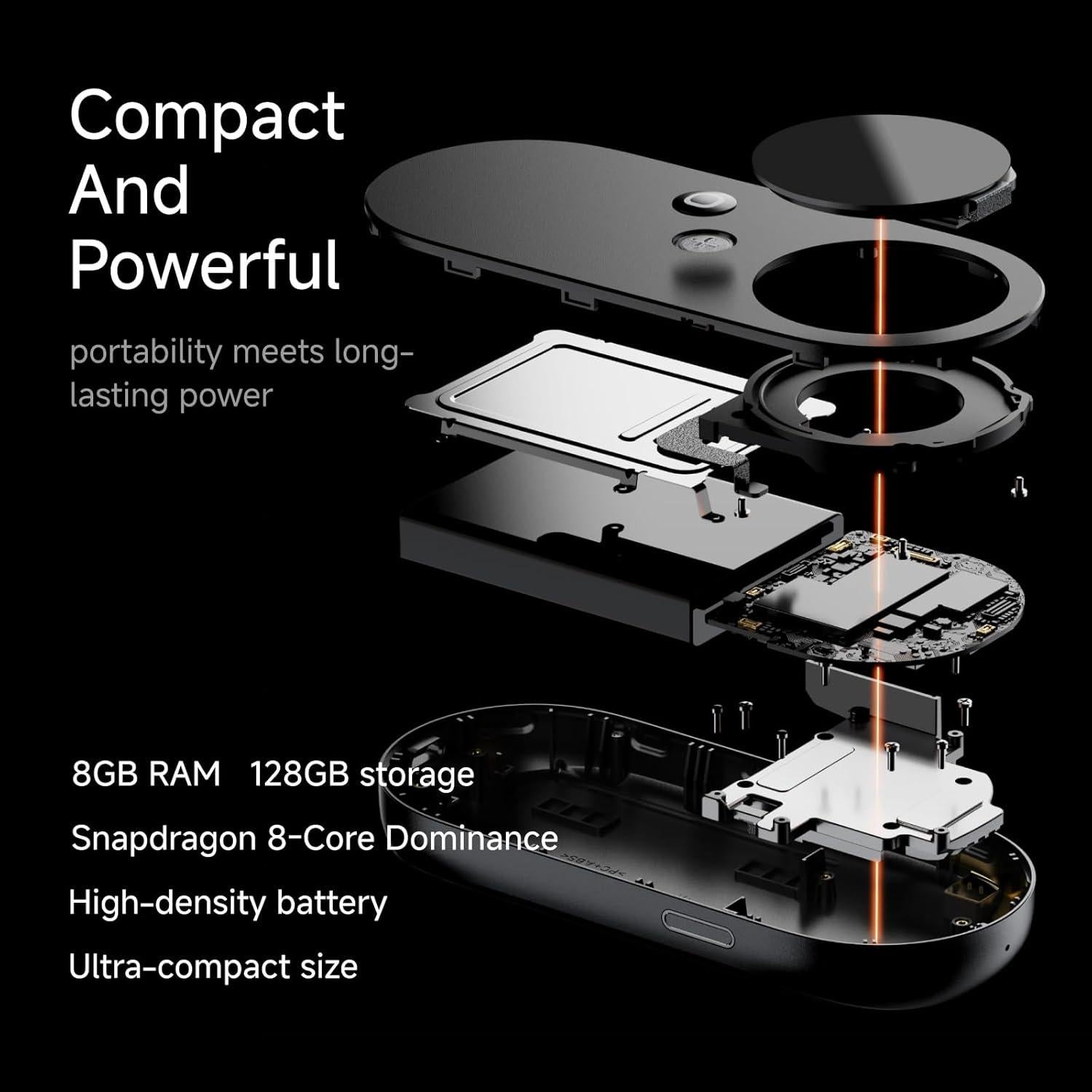 INAIR Pod Gafas AR + Ratón 3DoF para Entretenimiento y Trabajo