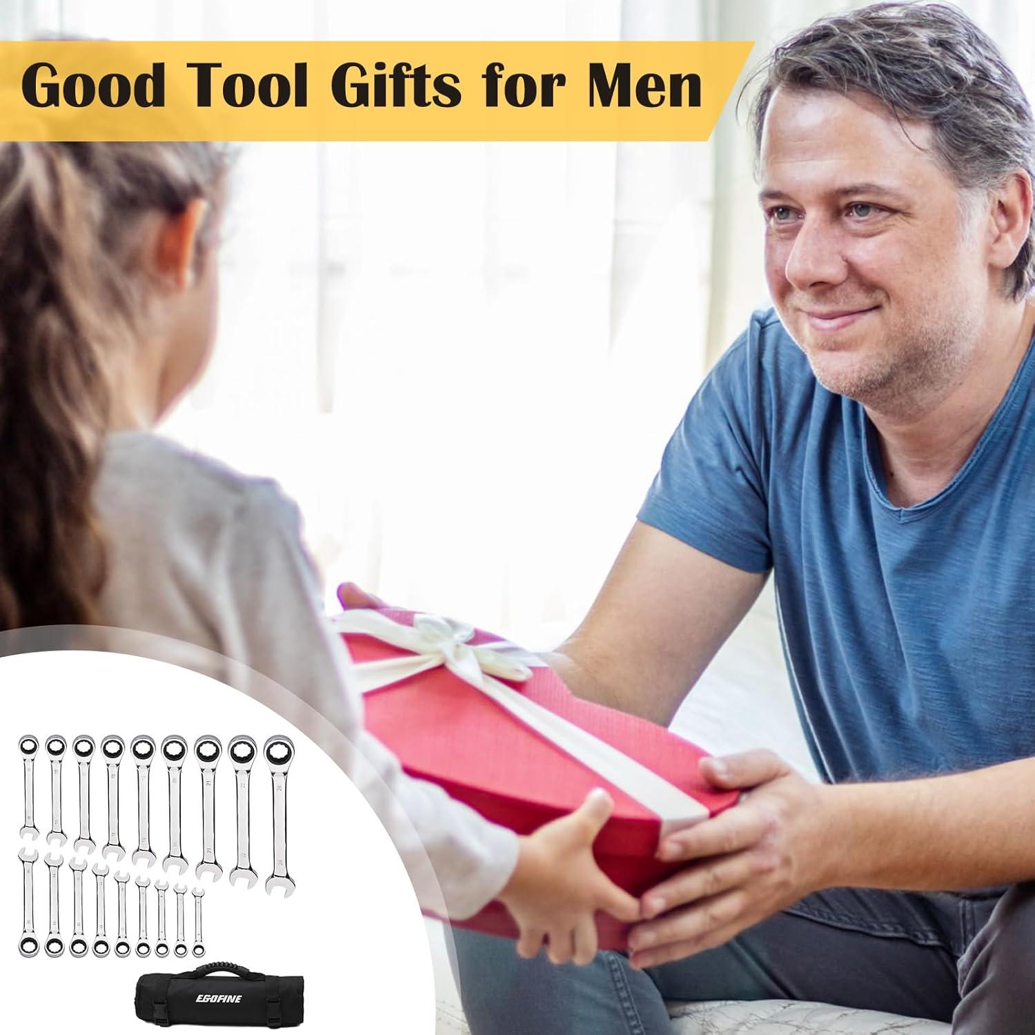 Juego de Llaves de Carraca 18 Piezas Egofine 6-24 mm Acero