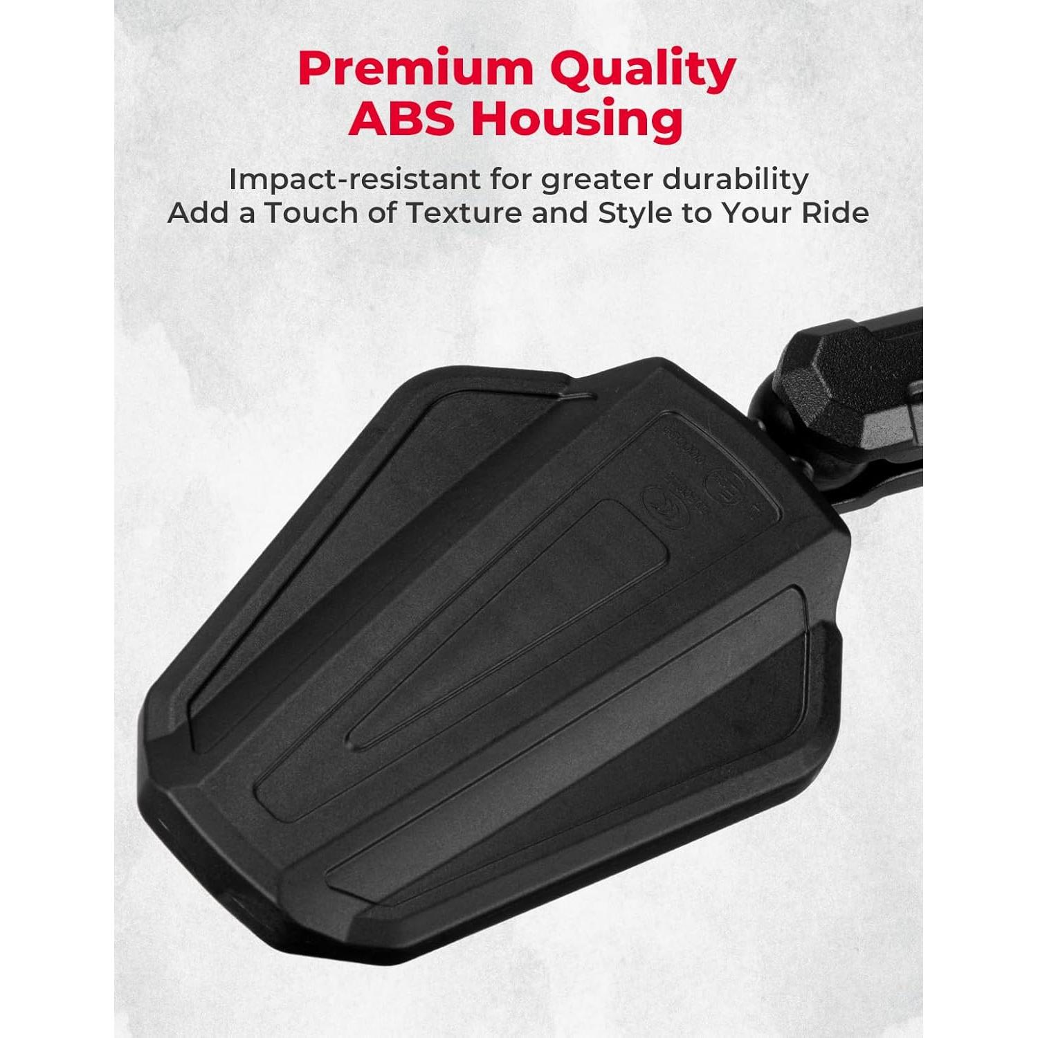 Espejos KEMIMOTO para Motocicleta M8 M10 Ajustables 360°