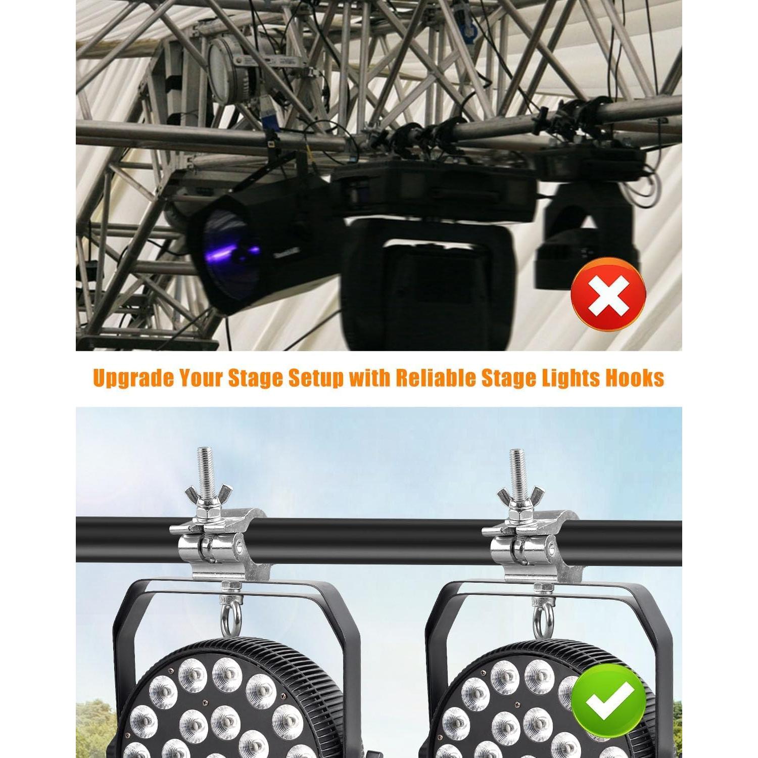 6 Abrazaderas O de Truss de Aluminio para Escenario 40-52mm