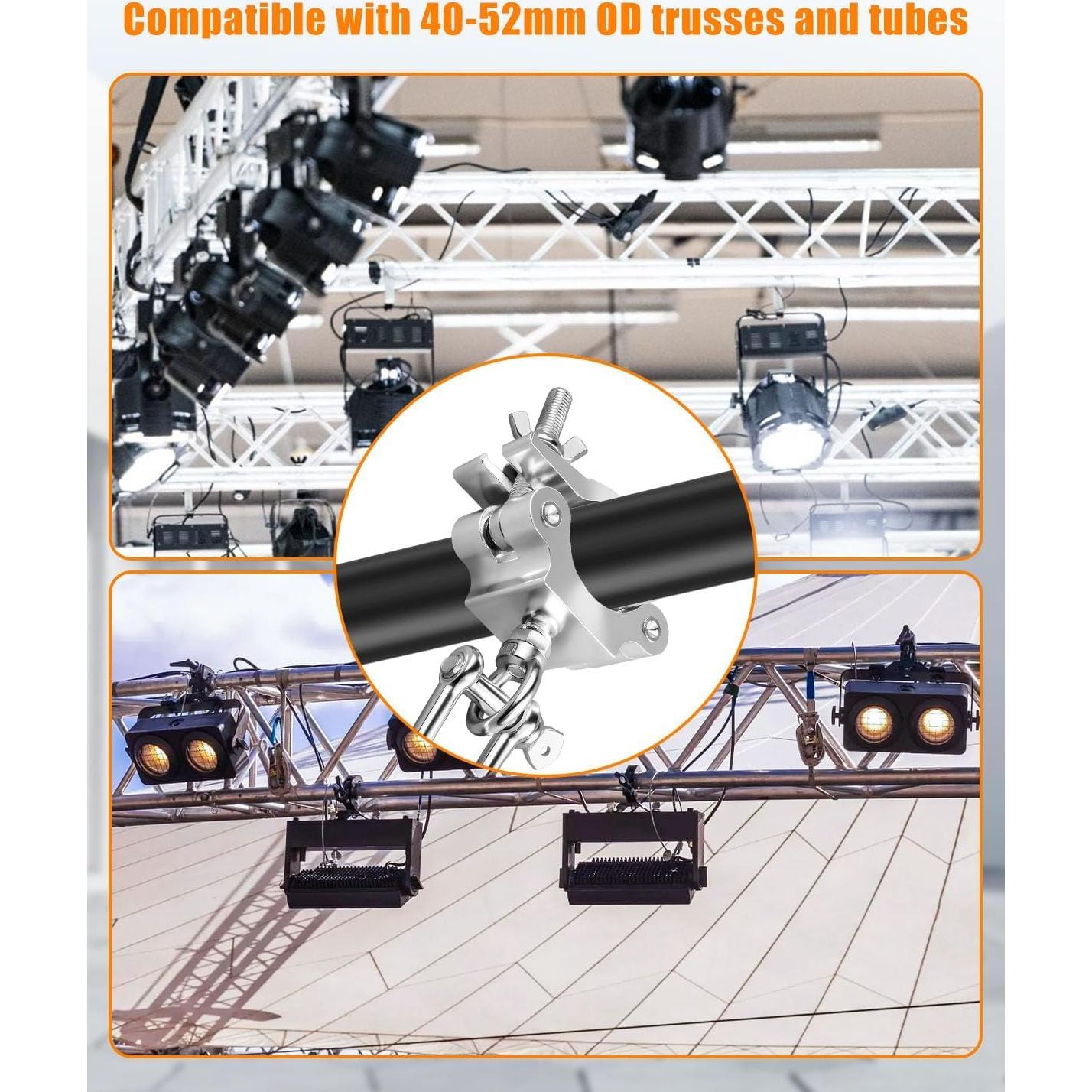 6 Abrazaderas O de Truss de Aluminio para Escenario 40-52mm