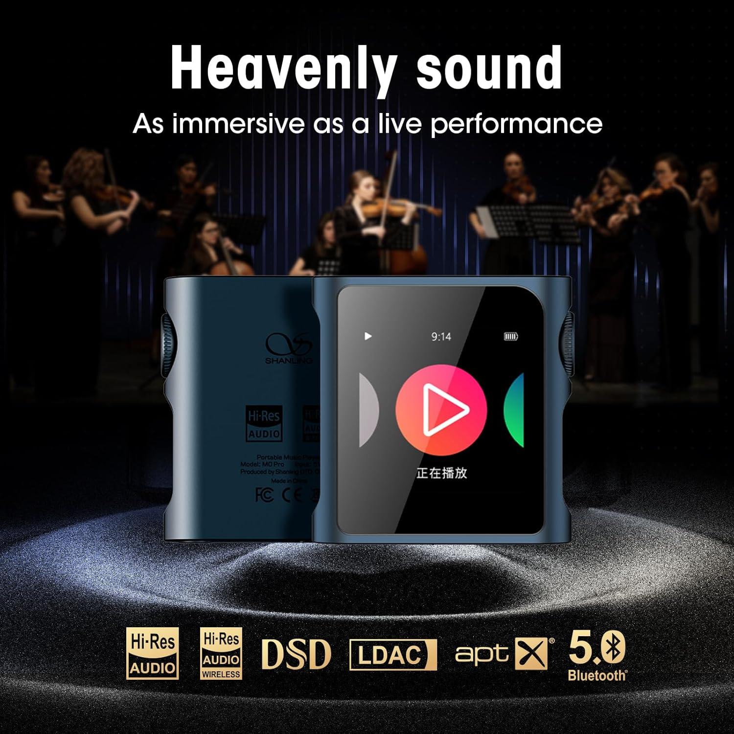 Reproductor MP3 SHANLING M0 Pro Bluetooth 5.0 2TB Azul