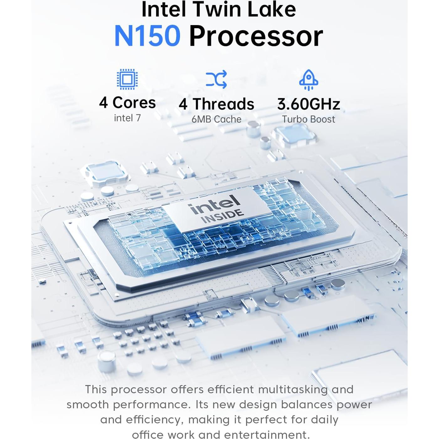 Mini PC ACEMAGIC V1, Intel N150 3.6GHz, 16GB RAM, 1TB SSD