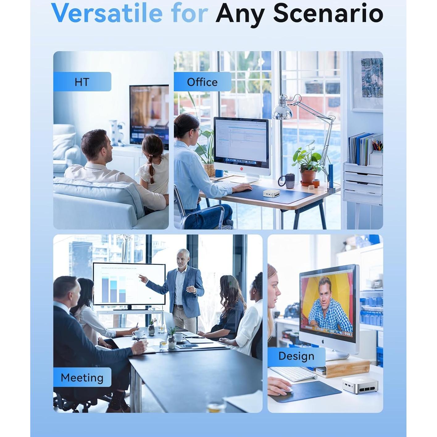 Mini PC ACEMAGIC V1, Intel N150 3.6GHz, 16GB RAM, 1TB SSD