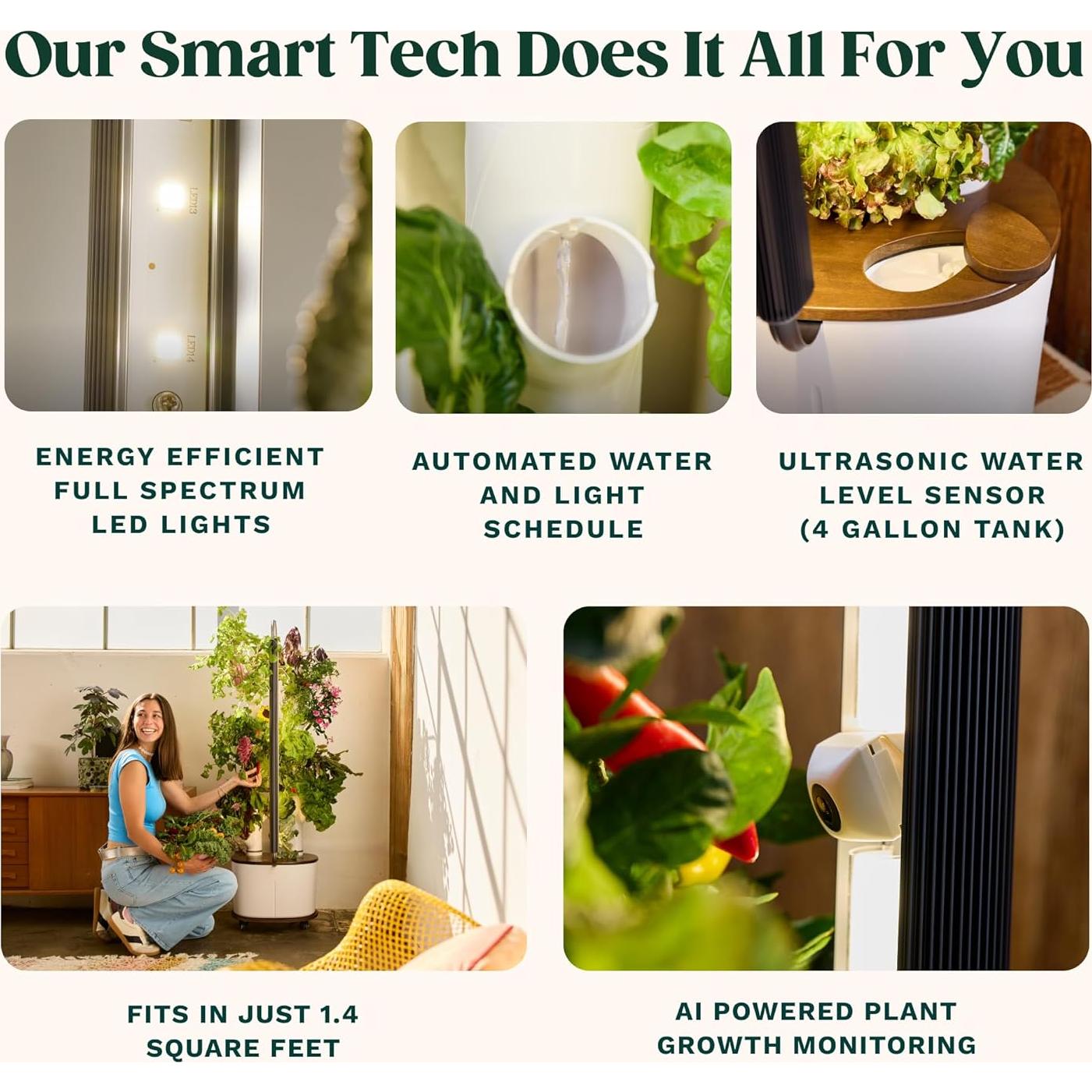 Sistema de Cultivo Hidropónico Gardyn Studio 2 - 16 Plantas