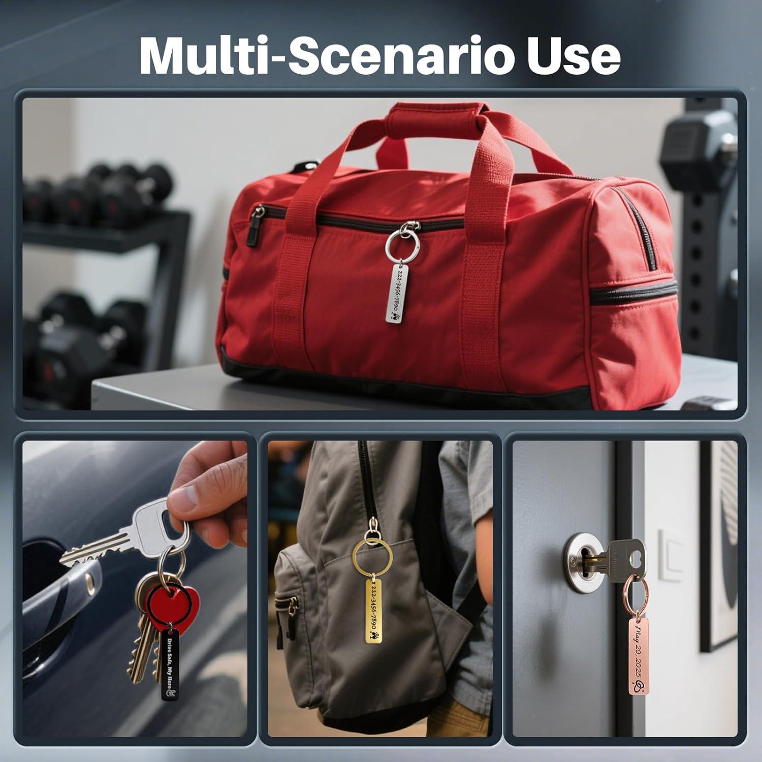 Llave Personalizada de Acero Inoxidable JUBOPE - Grabado Doble Cara