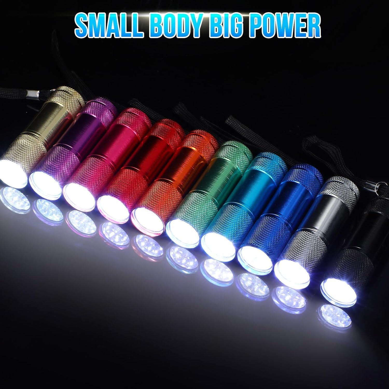 Conjunto de 100 Mini Linternas LED VIHOSE Aluminio Negro