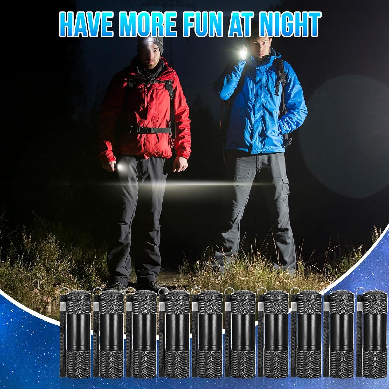 Conjunto de 100 Mini Linternas LED VIHOSE Aluminio Negro