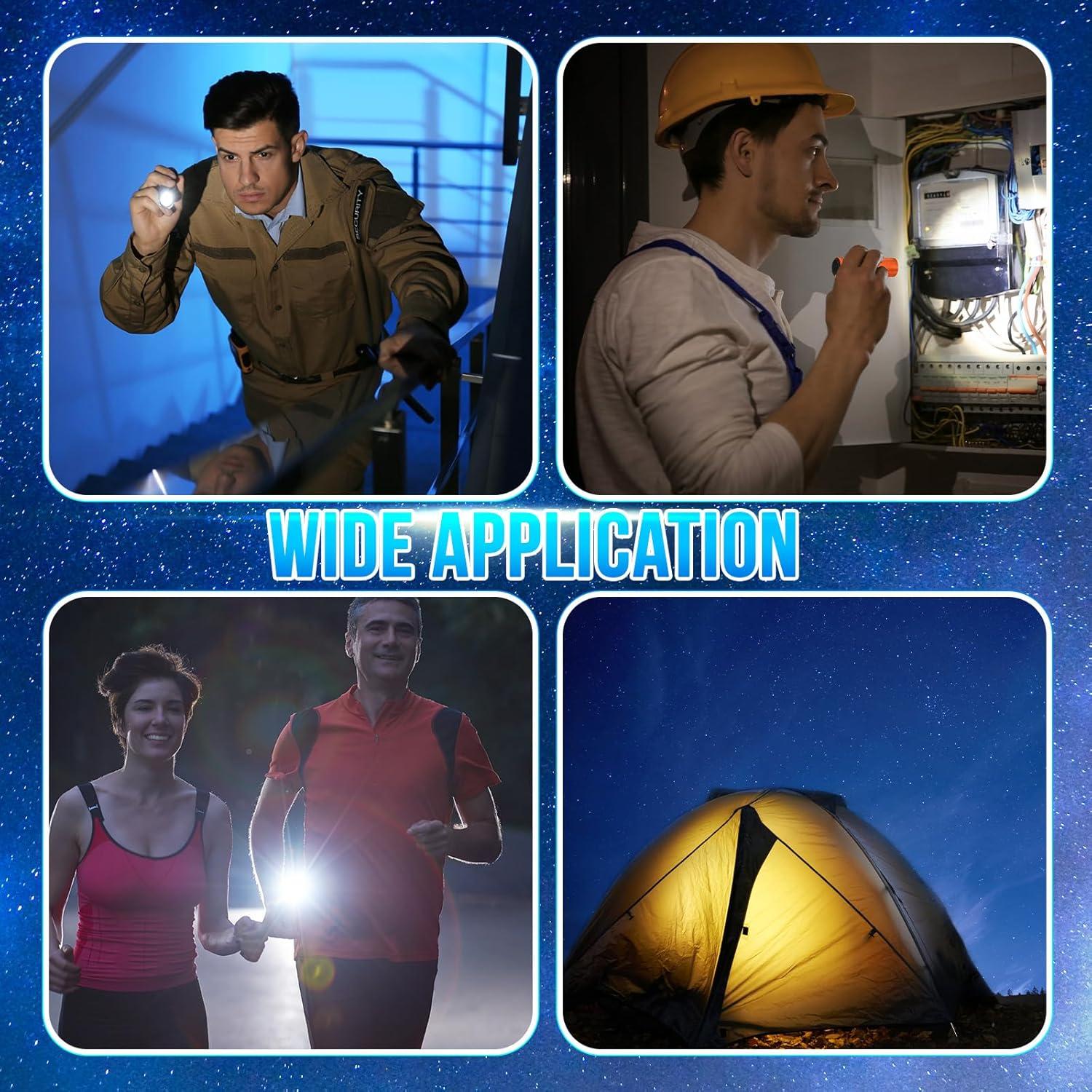 Conjunto de 100 Mini Linternas LED VIHOSE Aluminio Negro